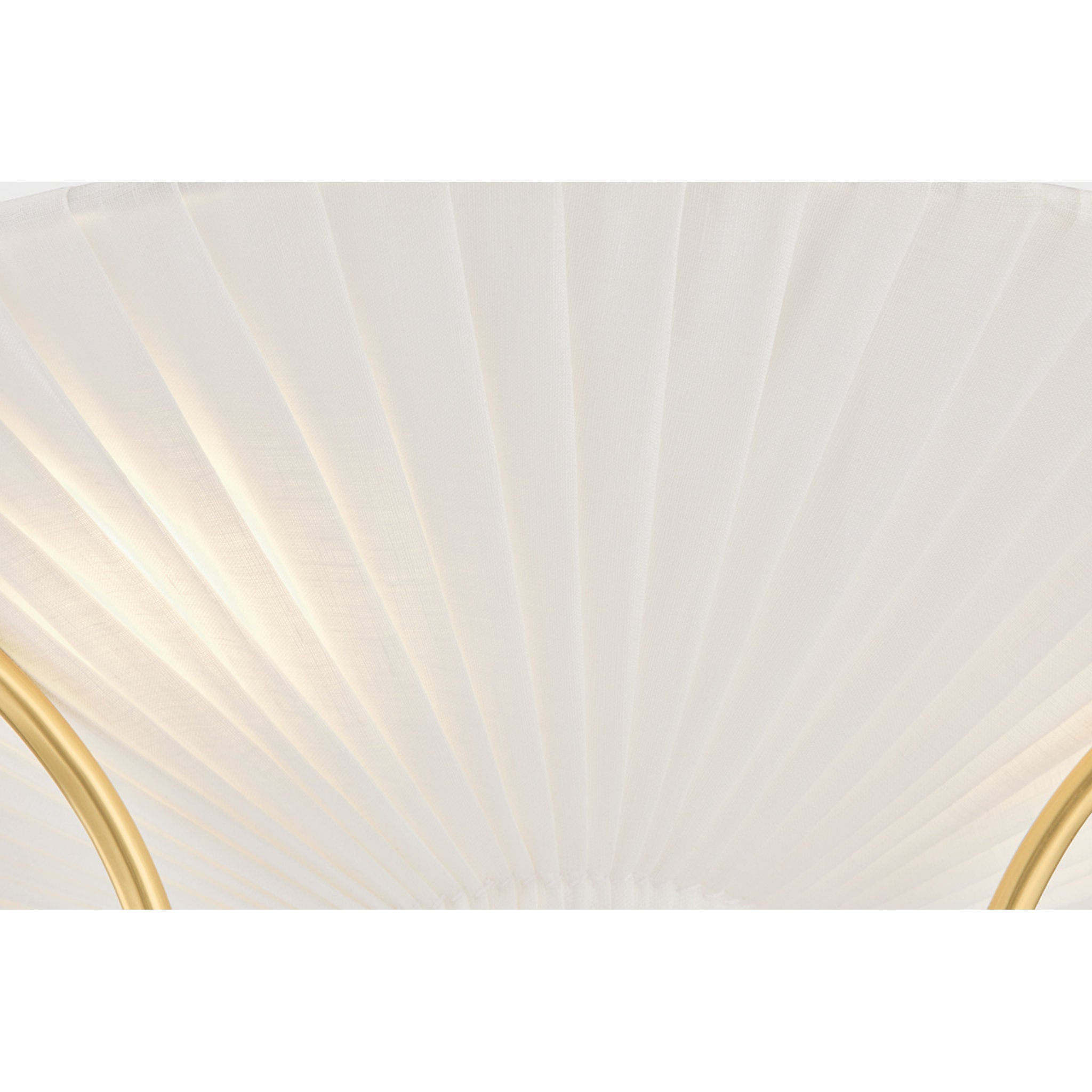 Gerhard 3-Light Semi Flush in Aged Brass by Augusta Hoffman 18.25W x 11.5H