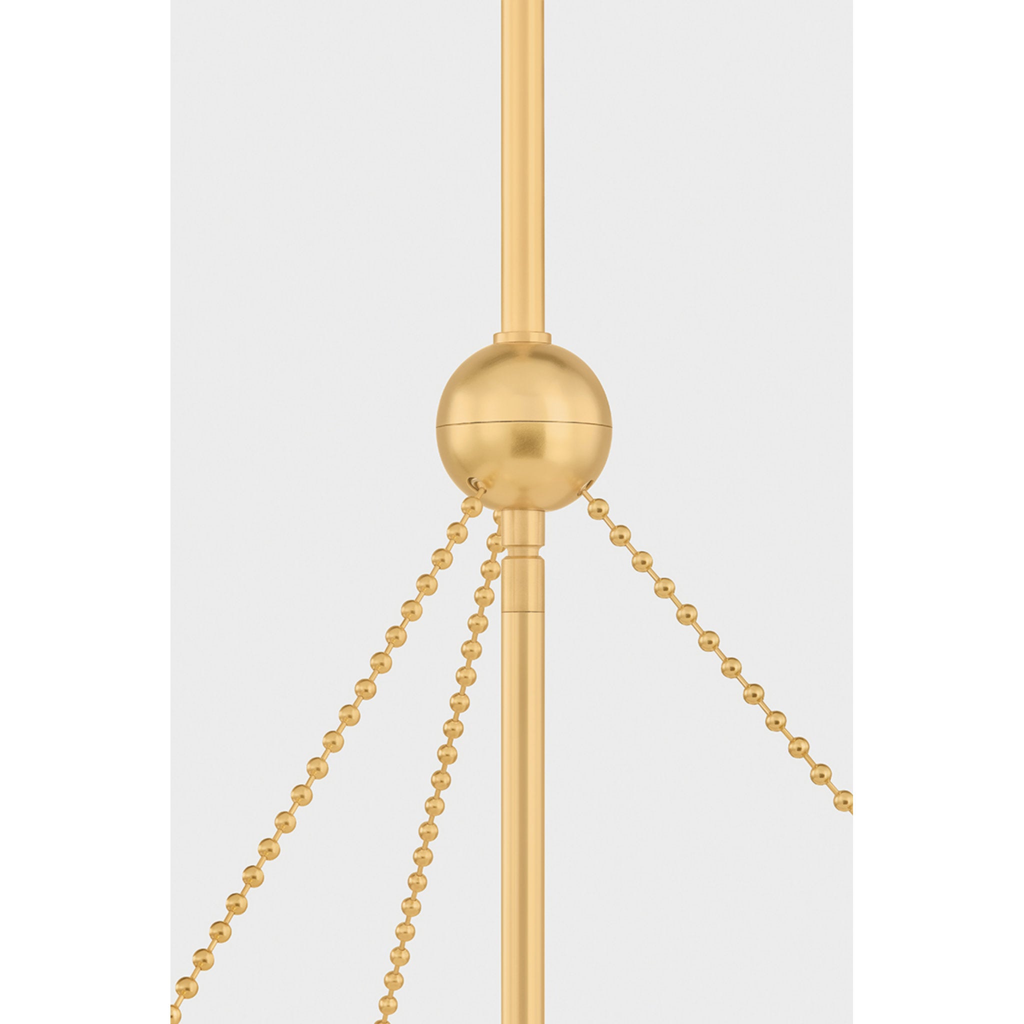 Gerhard 3-Light Pendant in Aged Brass by Augusta Hoffman 28W x 23.25H