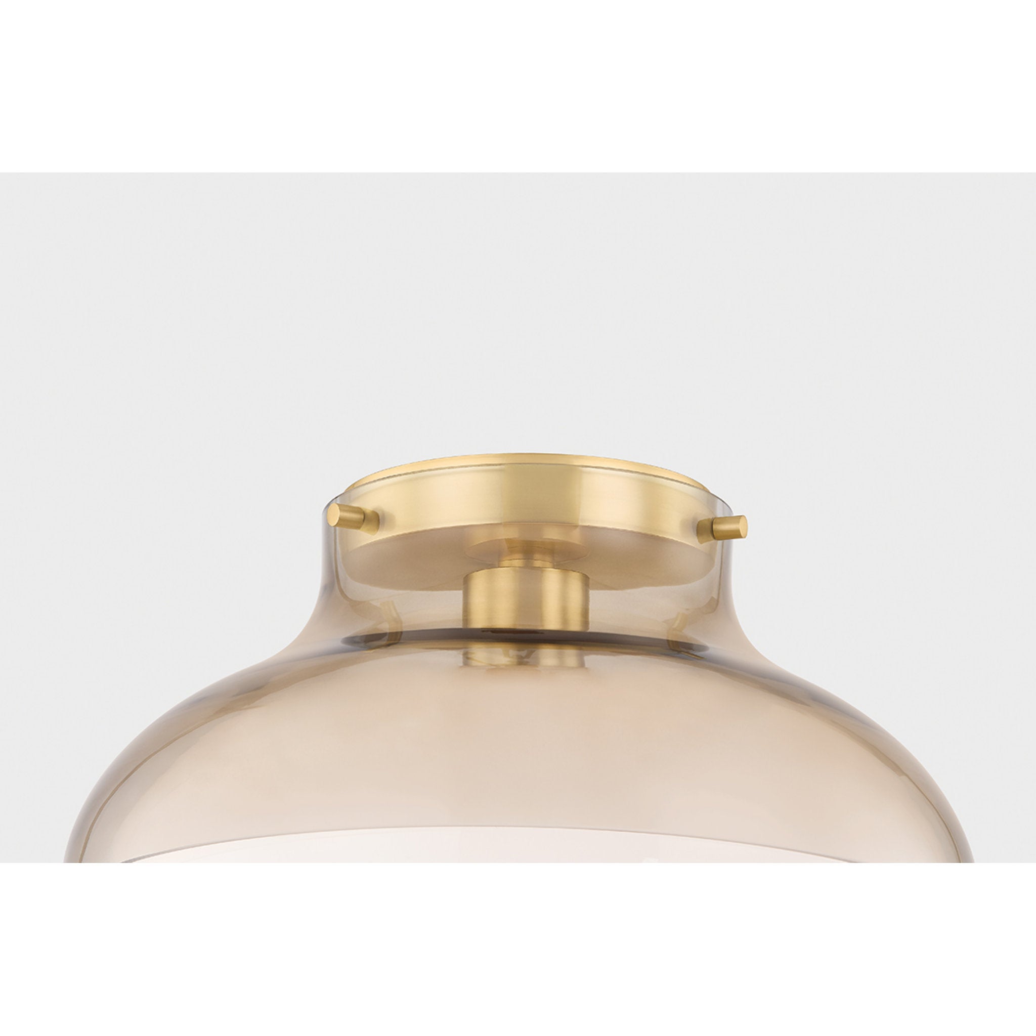 Gianna 1-Light Flush Mount in Aged Brass 12.5W x 8.5H