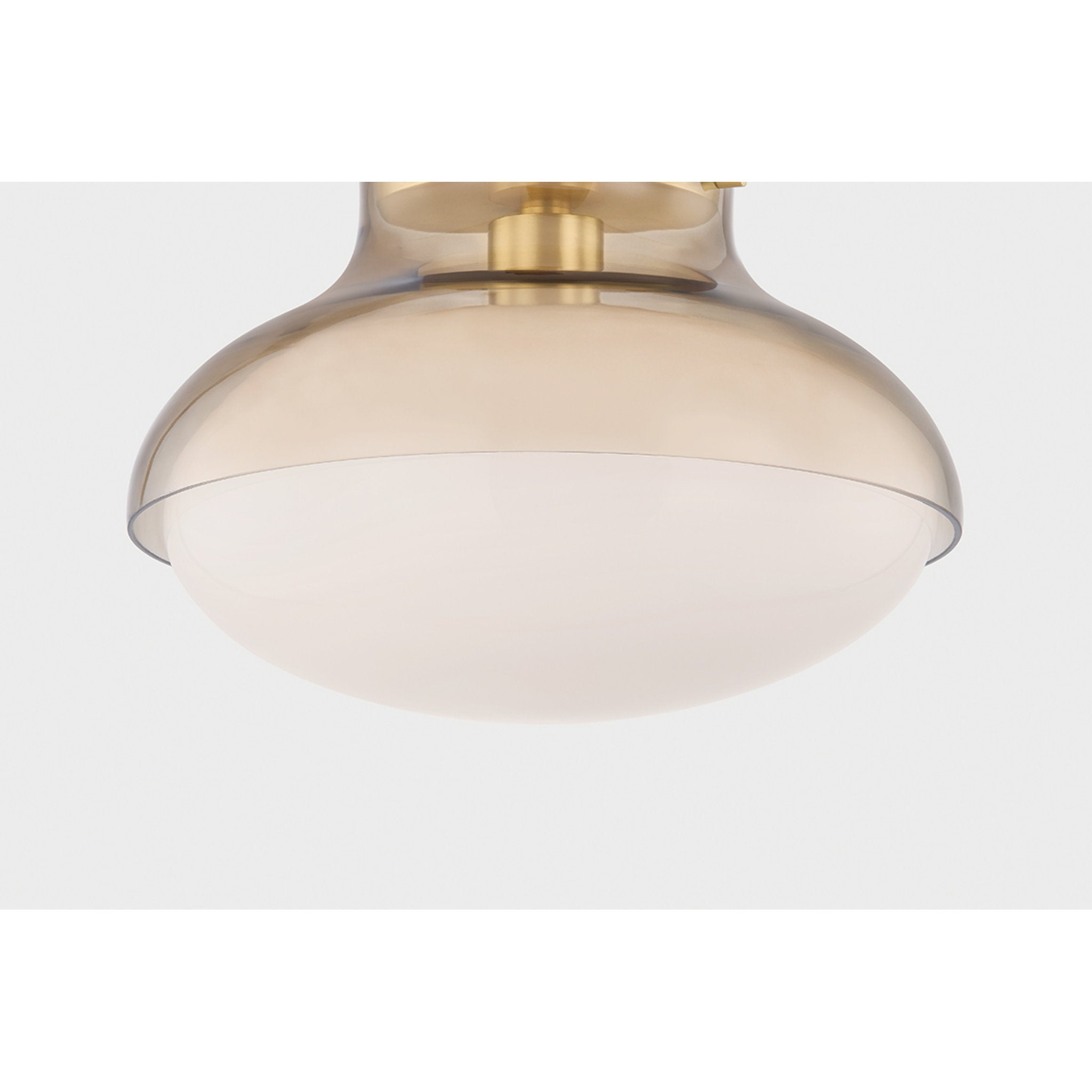 Gianna 1-Light Flush Mount in Aged Brass 12.5W x 8.5H