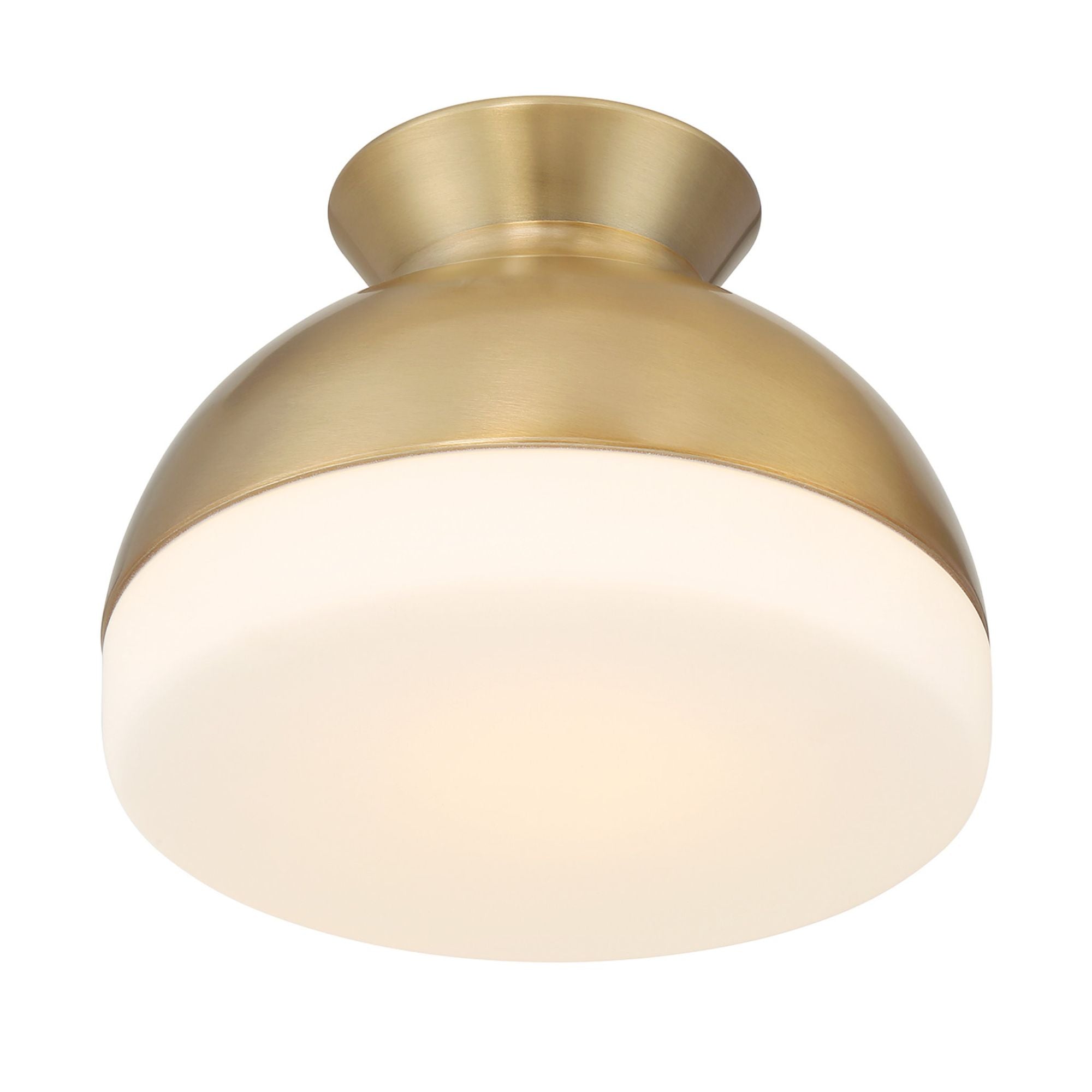 Brian Patrick Flynn Gidget 10.25'' Vibrant Gold Flush Mount Gold 10.25"W x 7.5"H x 10.25"D