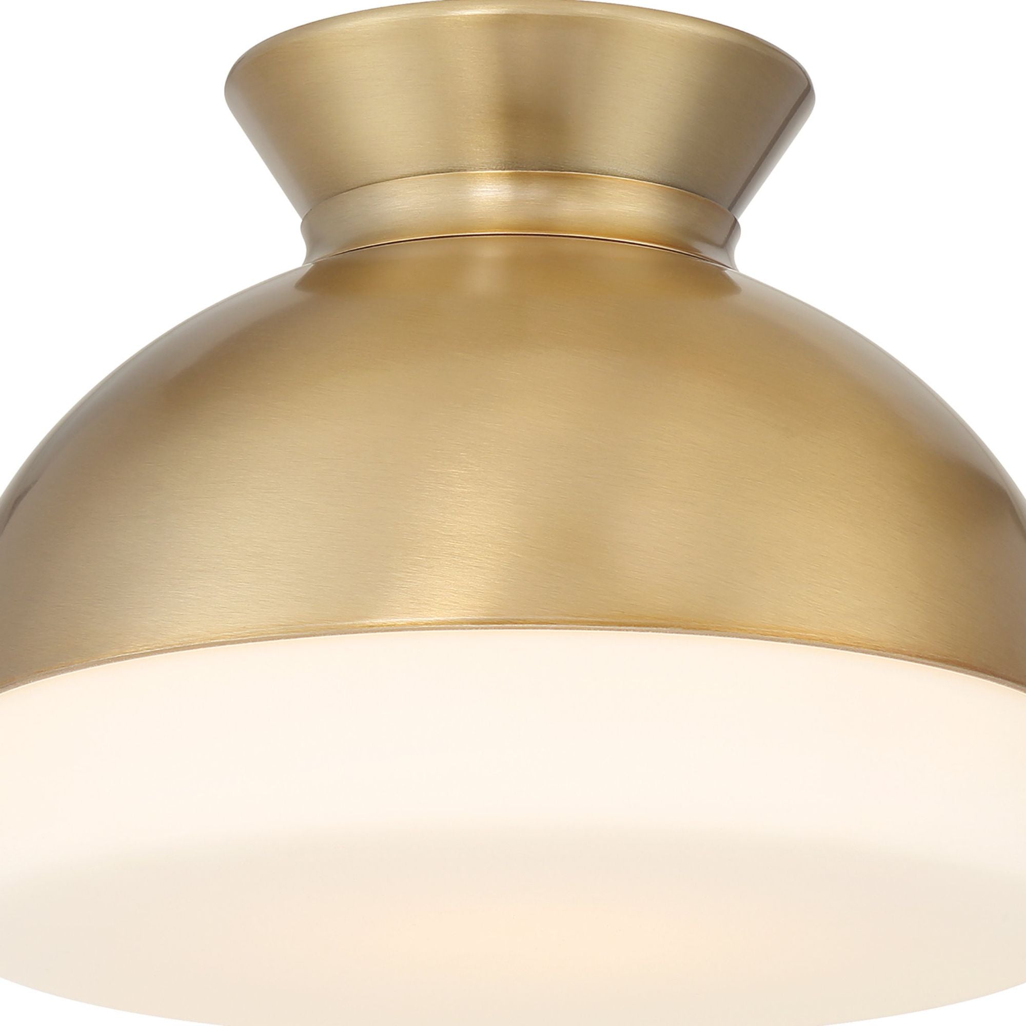 Brian Patrick Flynn Gidget 10.25'' Vibrant Gold Flush Mount Gold 10.25"W x 7.5"H x 10.25"D