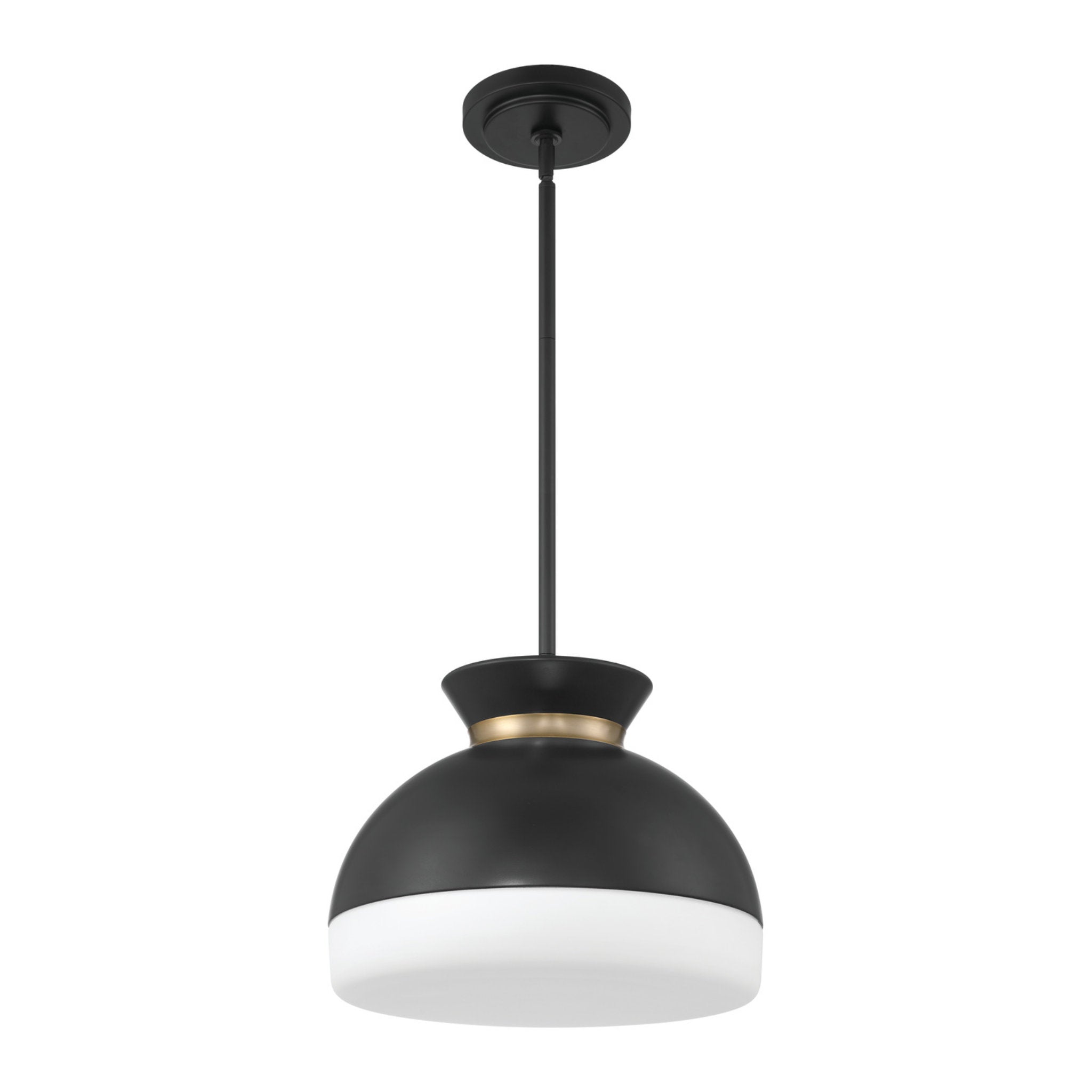 Brian Patrick Flynn Gidget 15'' Matte Black + Vibrant Gold Pendant Black 15"W x 12.25"H x 15"D