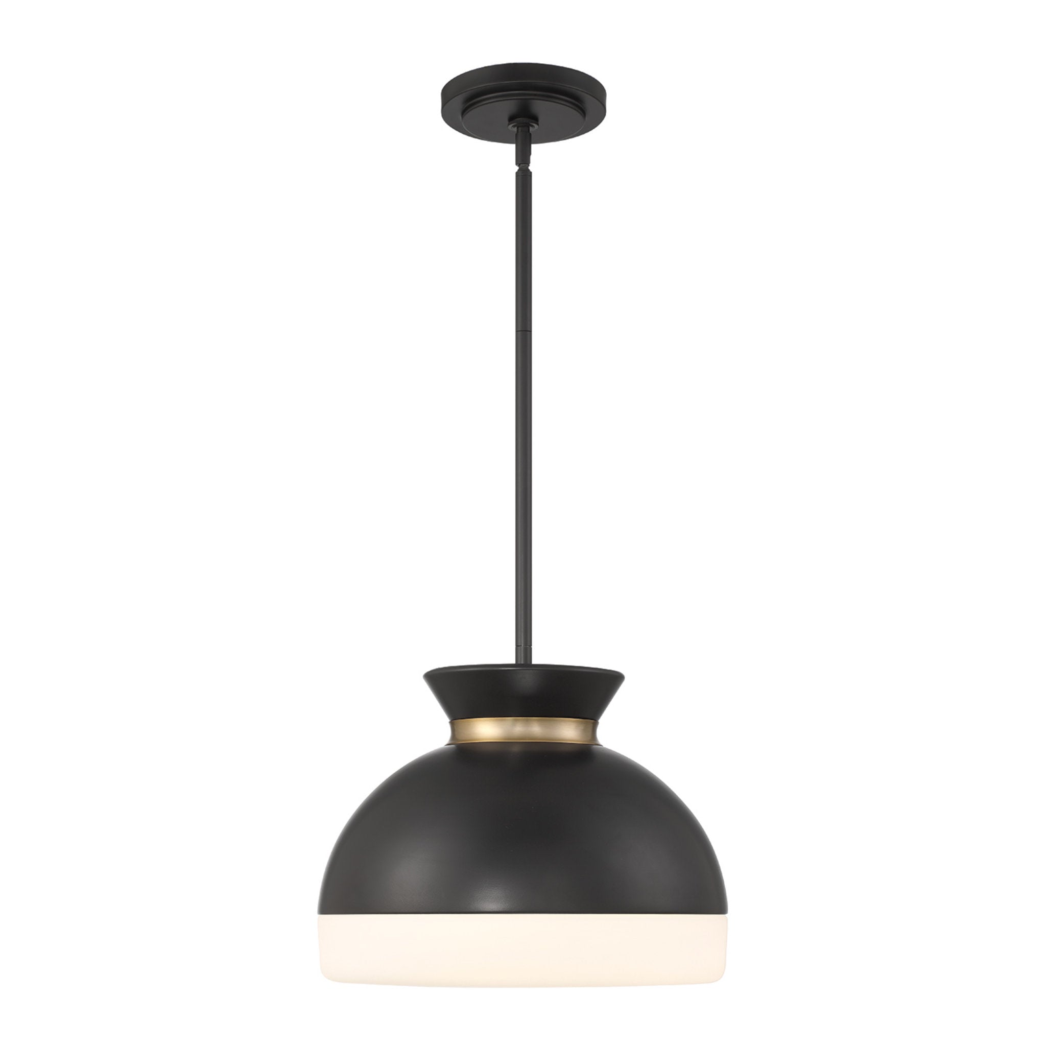 Brian Patrick Flynn Gidget 15'' Matte Black + Vibrant Gold Pendant Black 15"W x 12.25"H x 15"D