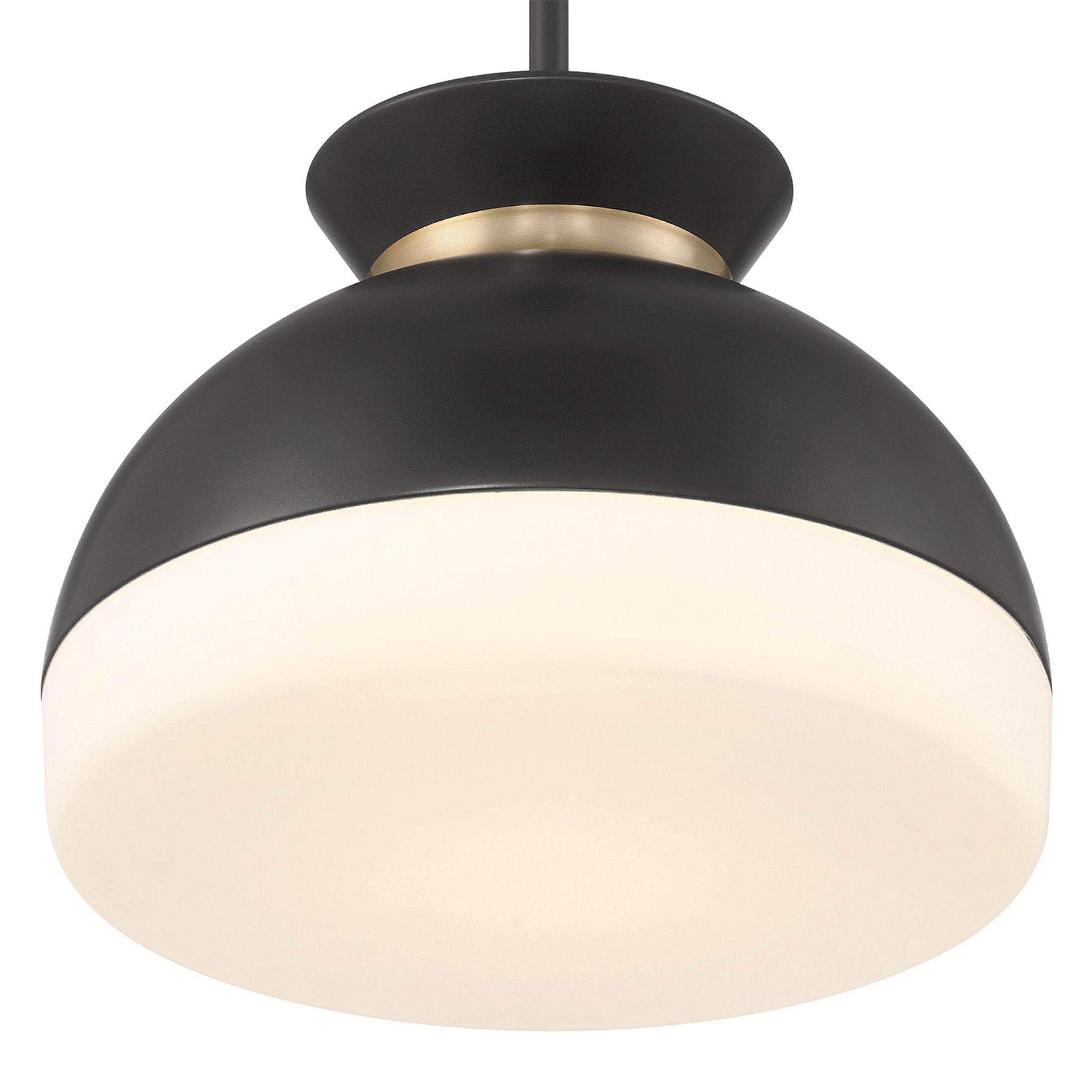 Brian Patrick Flynn Gidget 15'' Matte Black + Vibrant Gold Pendant Black 15"W x 12.25"H x 15"D