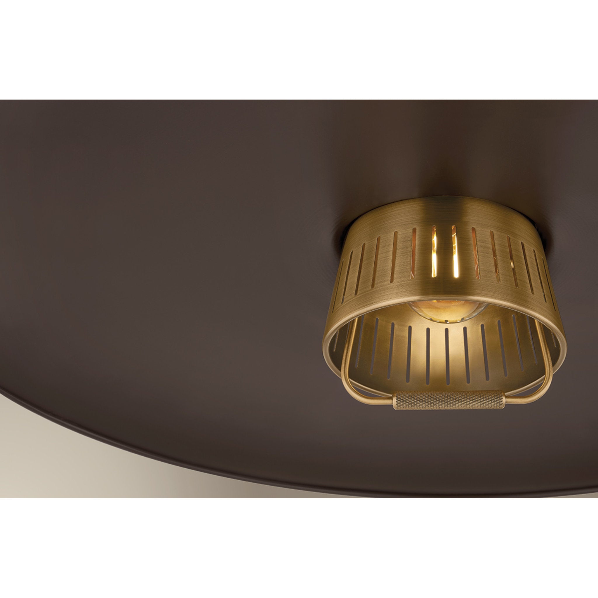 Gilroy 1-Light Pendant in Patina Brass 24.75W x 11.75H