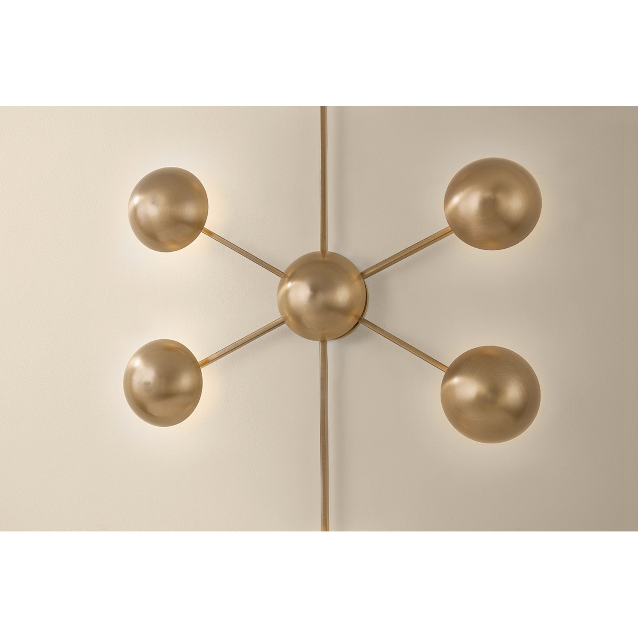 Giovanni 6-Light Wall Sconce in Patina Brass 3.75L x 24.5W x 34.75H