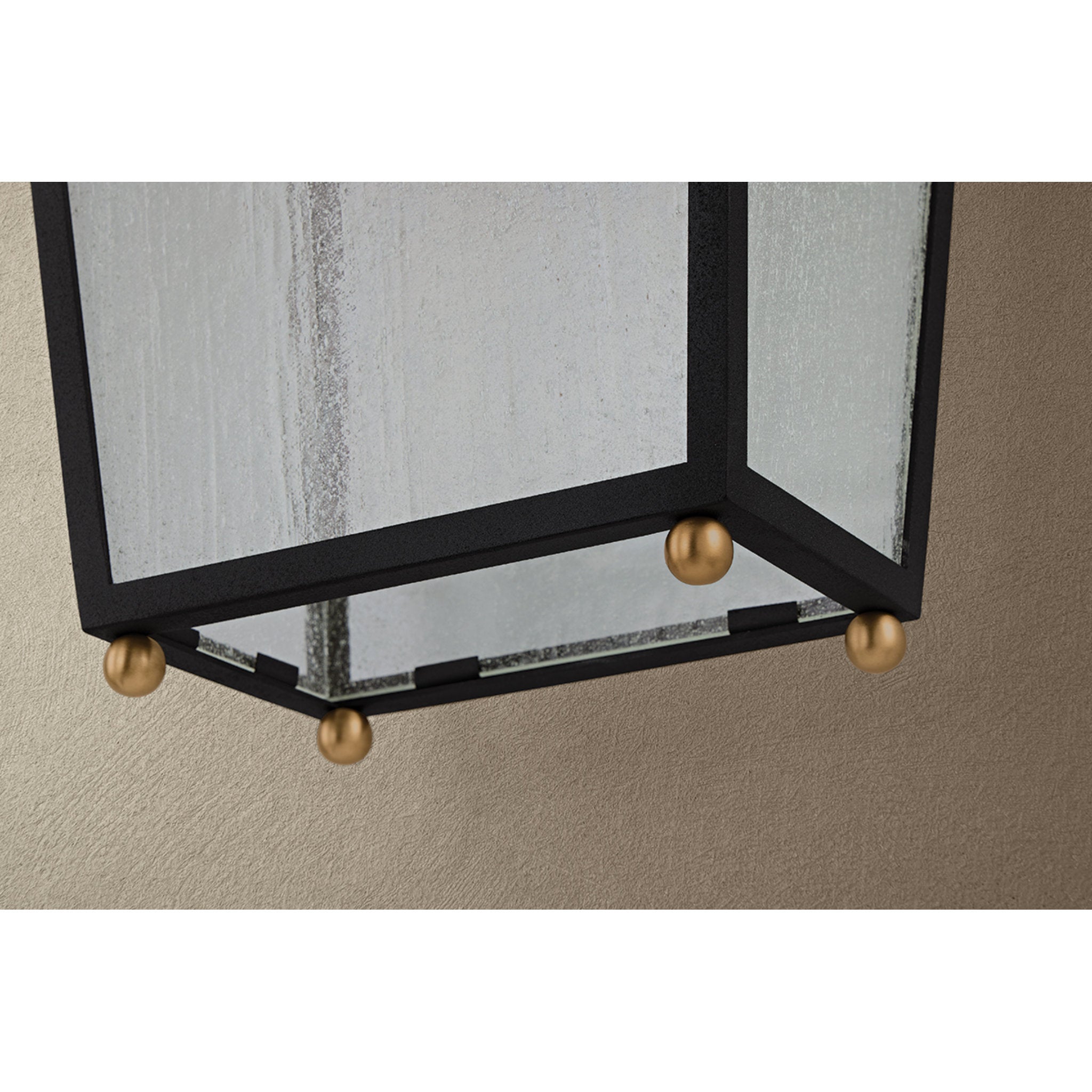 Gladden 1-Light Exterior Wall Sconce in Texture Black 8.75W x 15.5H