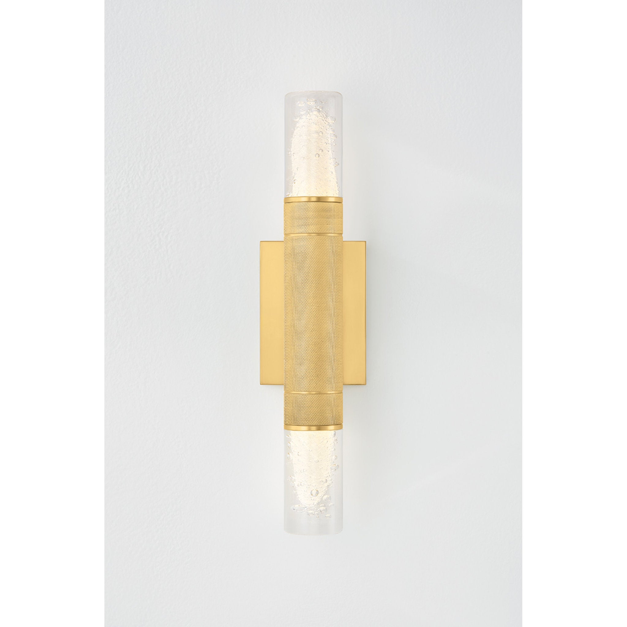 Glen Cove 2-Light Wall Sconce in Aged Brass 4.25W x 17H