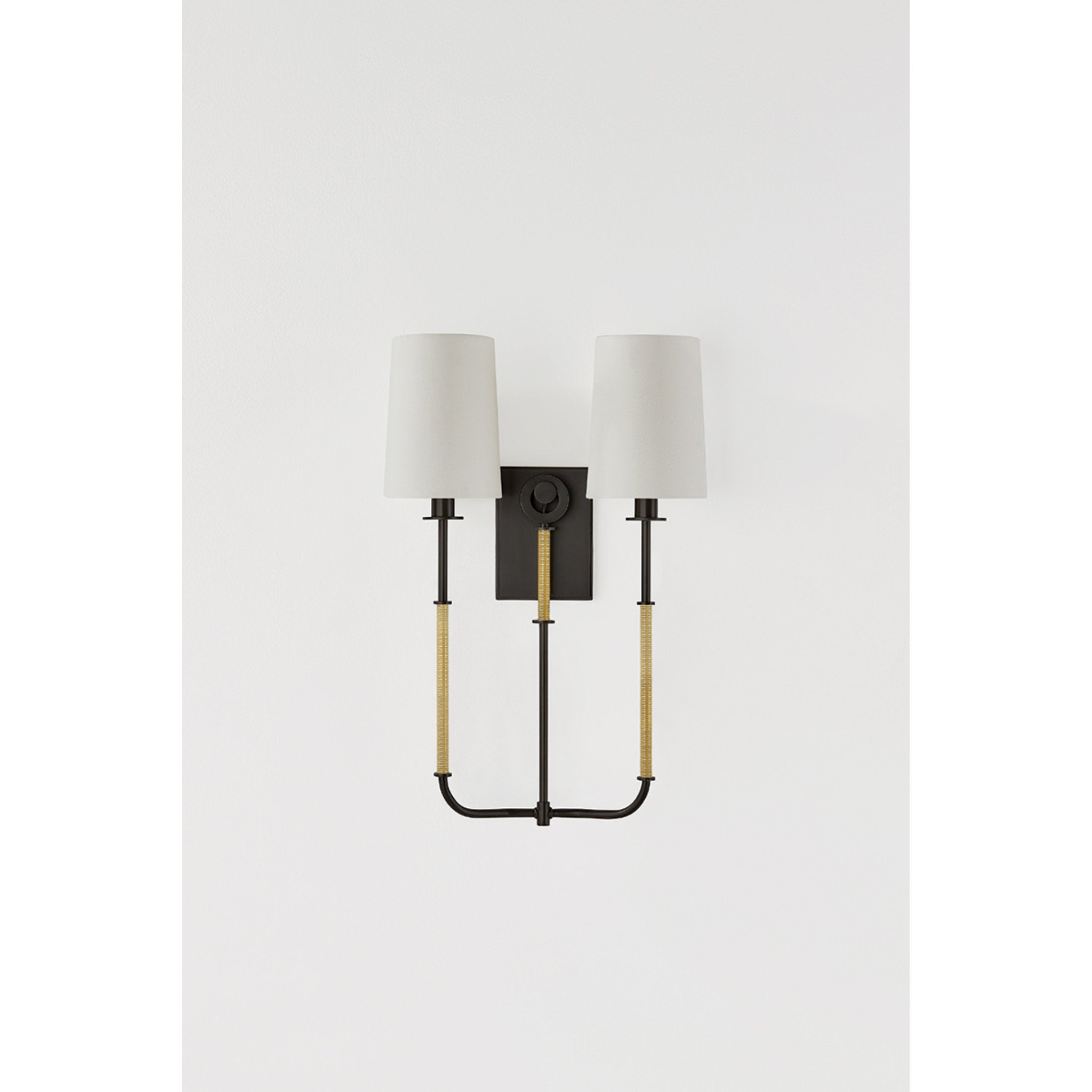 Glenmont 2-Light Wall Sconce in Aged Brass 14W x 21H (2072-AGB/DB)