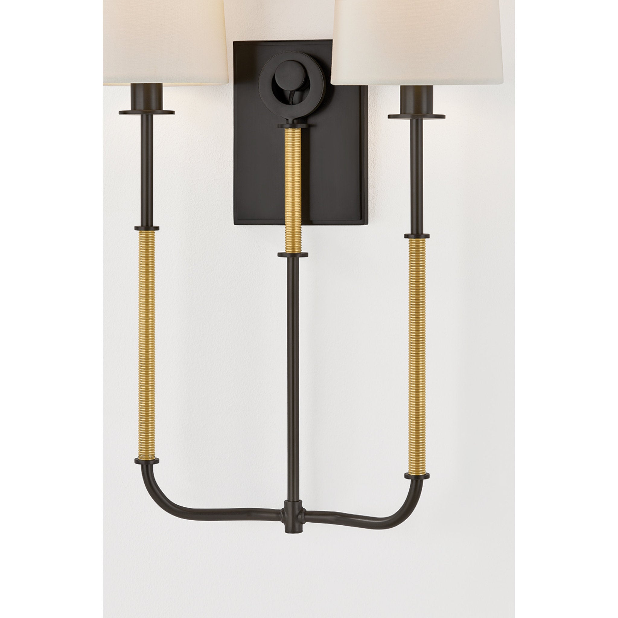 Glenmont 2-Light Wall Sconce in Aged Brass 14W x 21H (2072-AGB/DB)