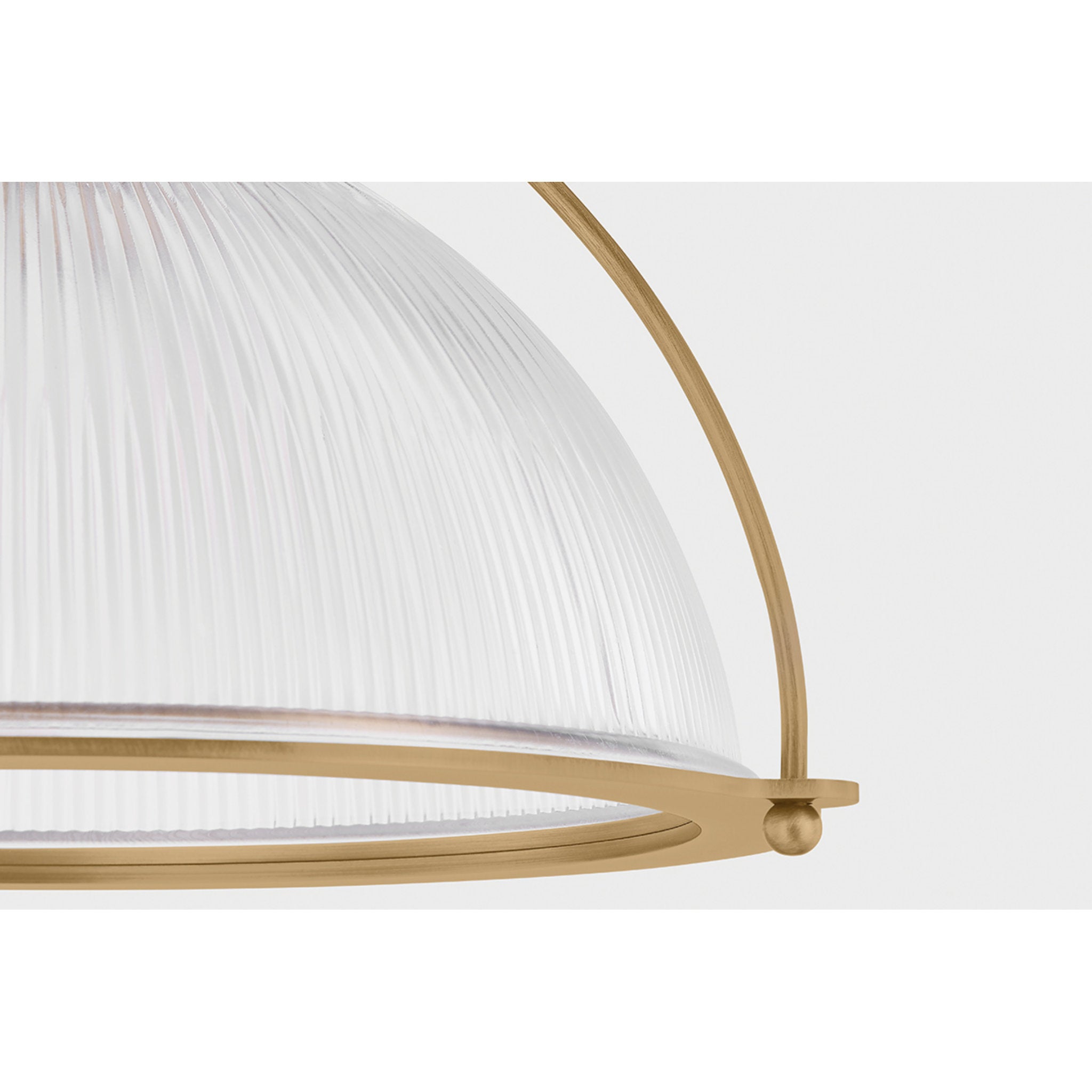 Glint 1-Light Pendant in Patina Brass by Lauren Liess 14W x 10H