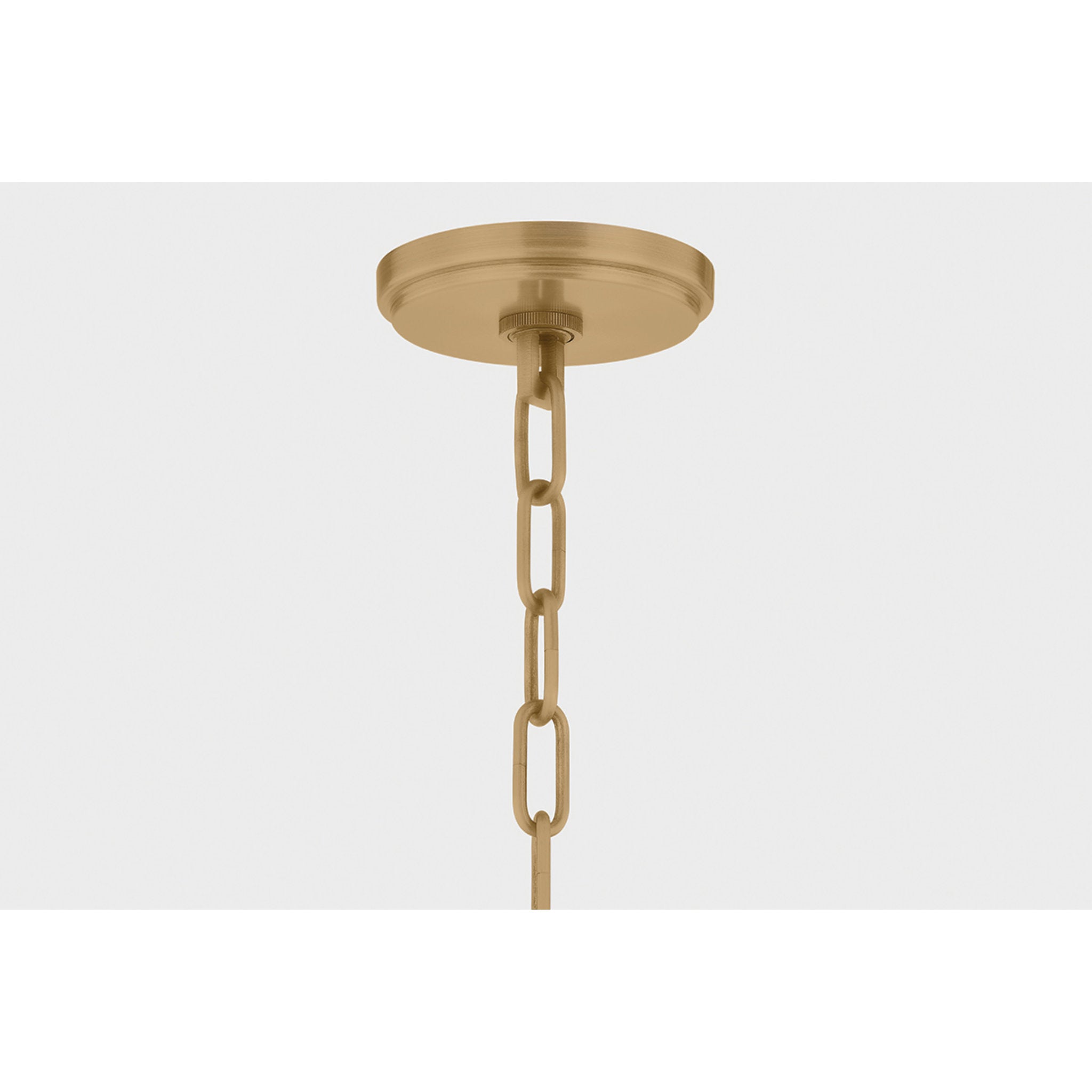 Glint 1-Light Pendant in Patina Brass by Lauren Liess 16.75W x 11.5H