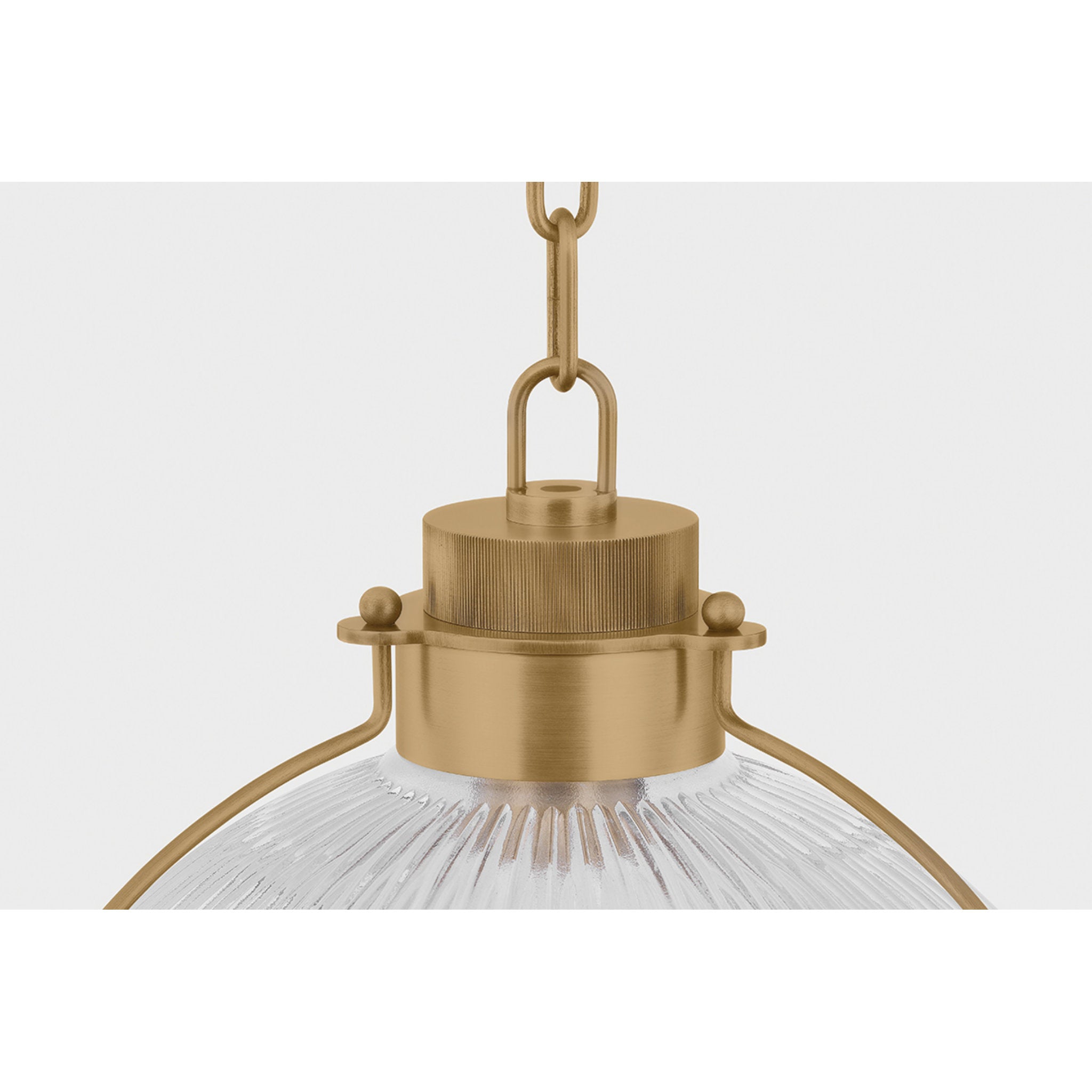 Glint 1-Light Pendant in Patina Brass by Lauren Liess 16.75W x 11.5H