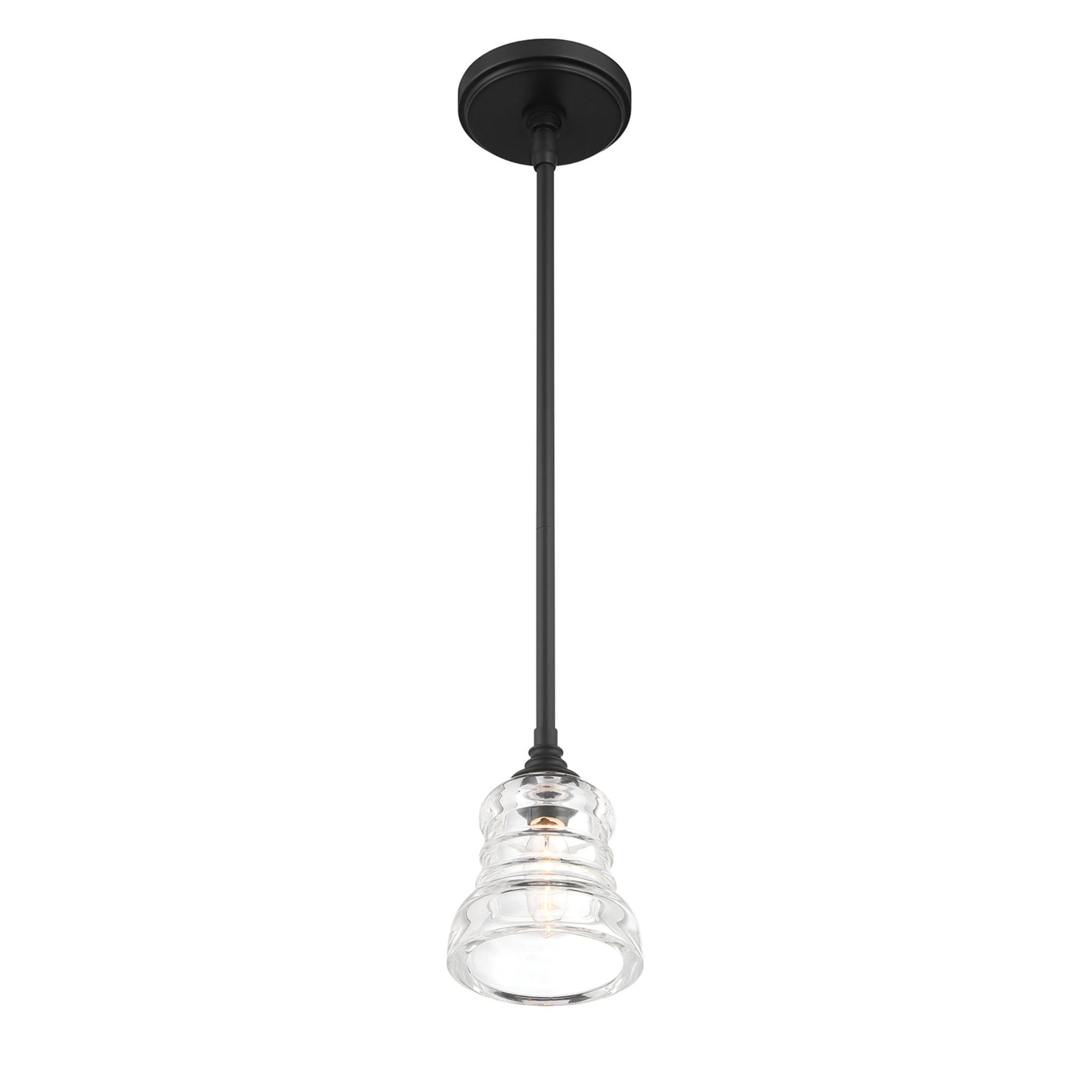 Gregory 5'' Matte Black Pendant Black 5"W x 6.5"H x 5"D