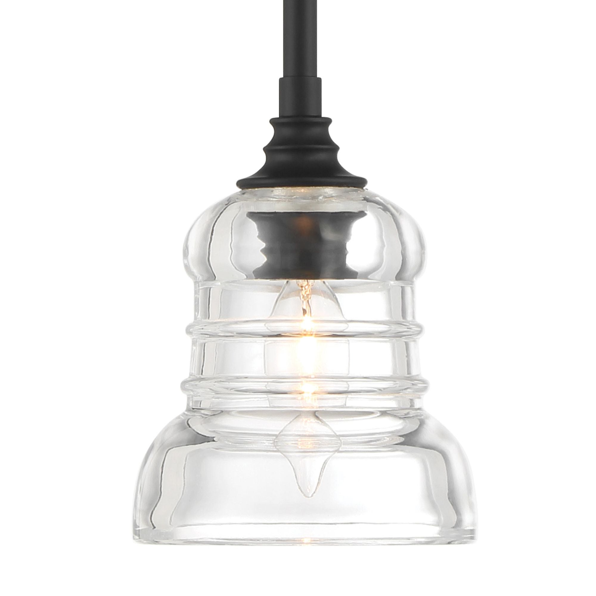 Gregory 5'' Matte Black Pendant Black 5"W x 6.5"H x 5"D