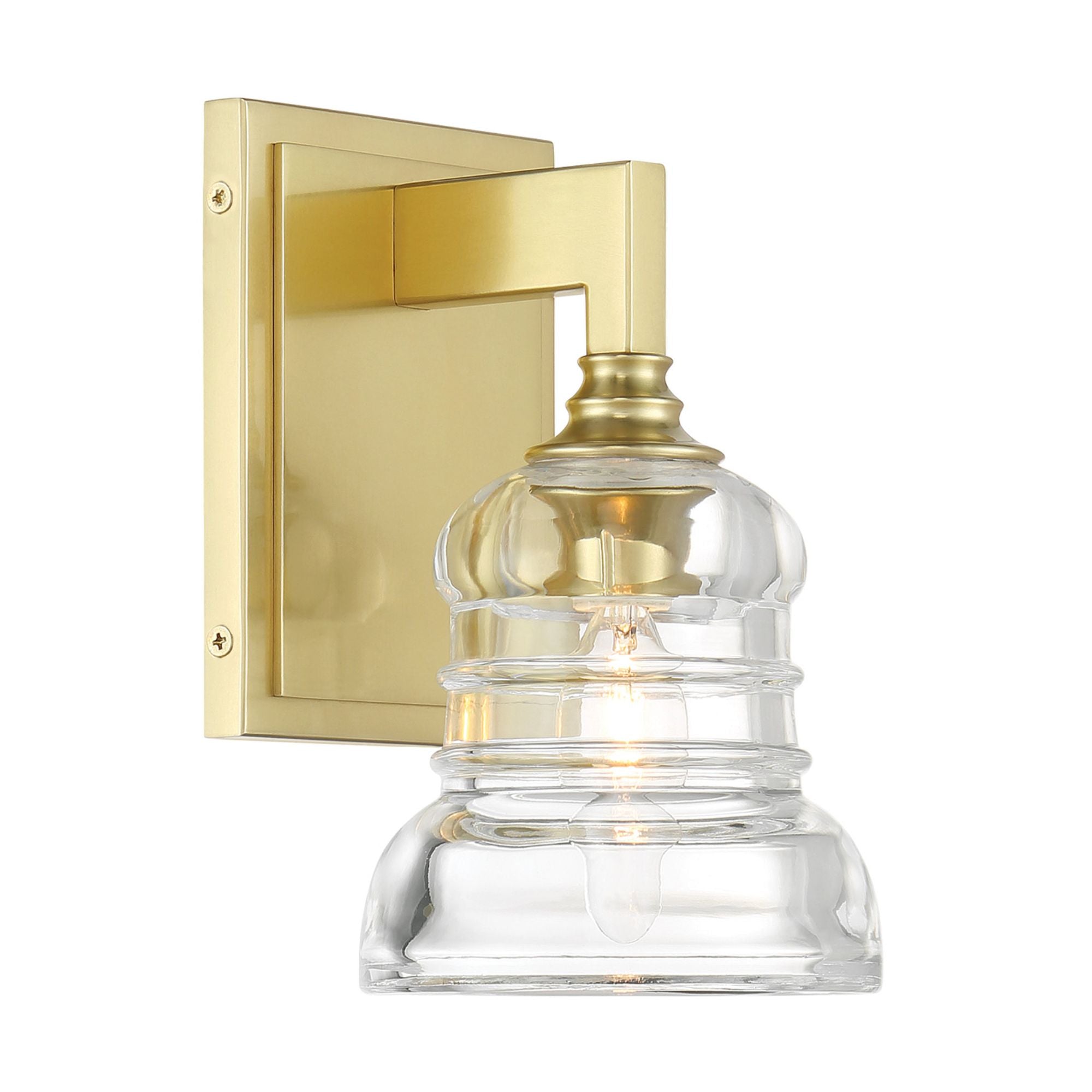 Gregory 5'' Aged Brass Sconce Gold 5"W x 8.5"H x 5.75"D