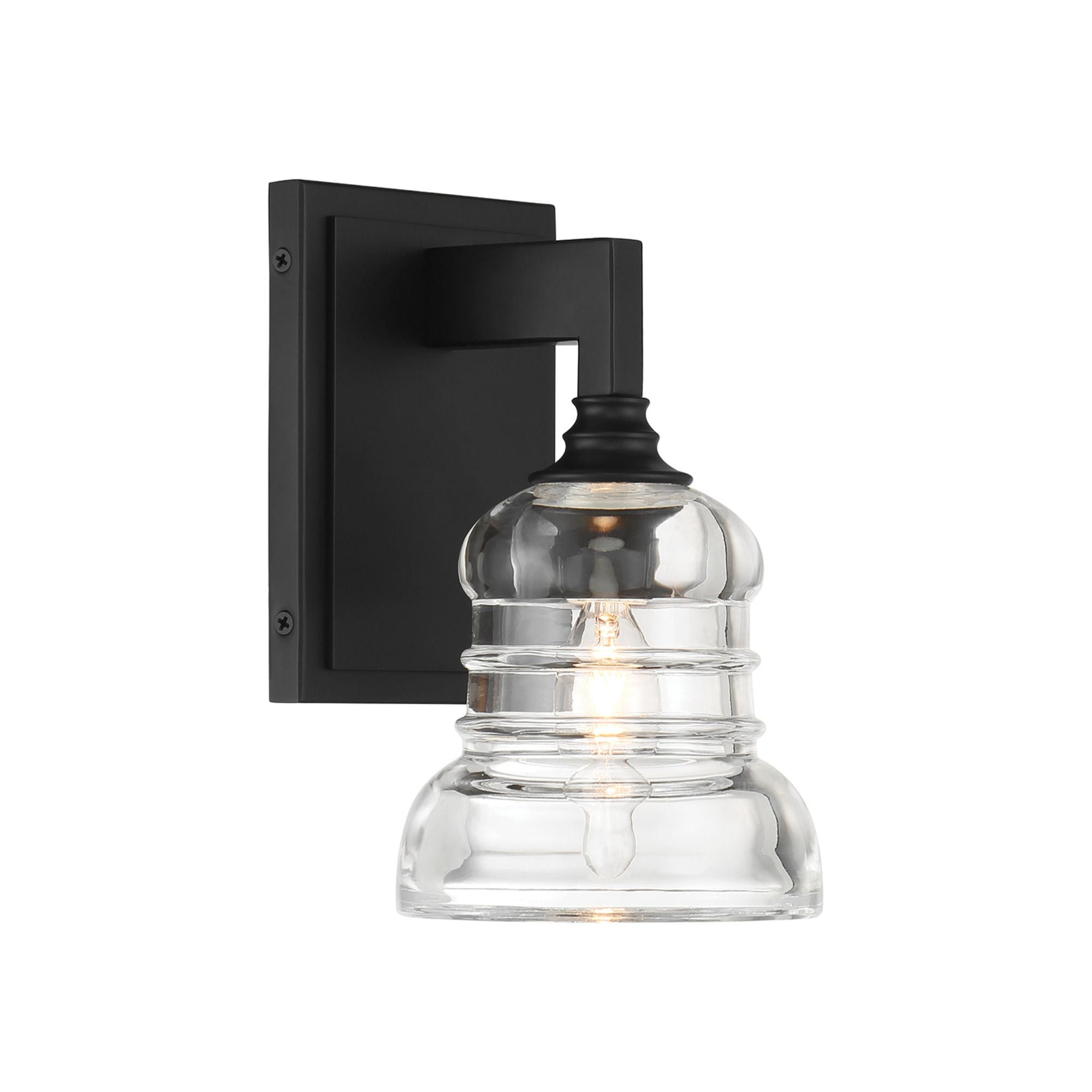 Gregory 5'' Matte Black Sconce Black 5"W x 8.5"H x 5.75"D
