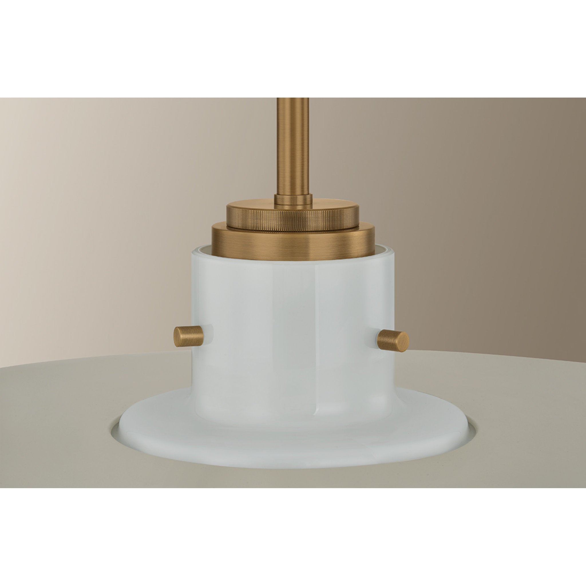 Gustavo 1-Light Pendant in Patina Brass 28W x 10.75H