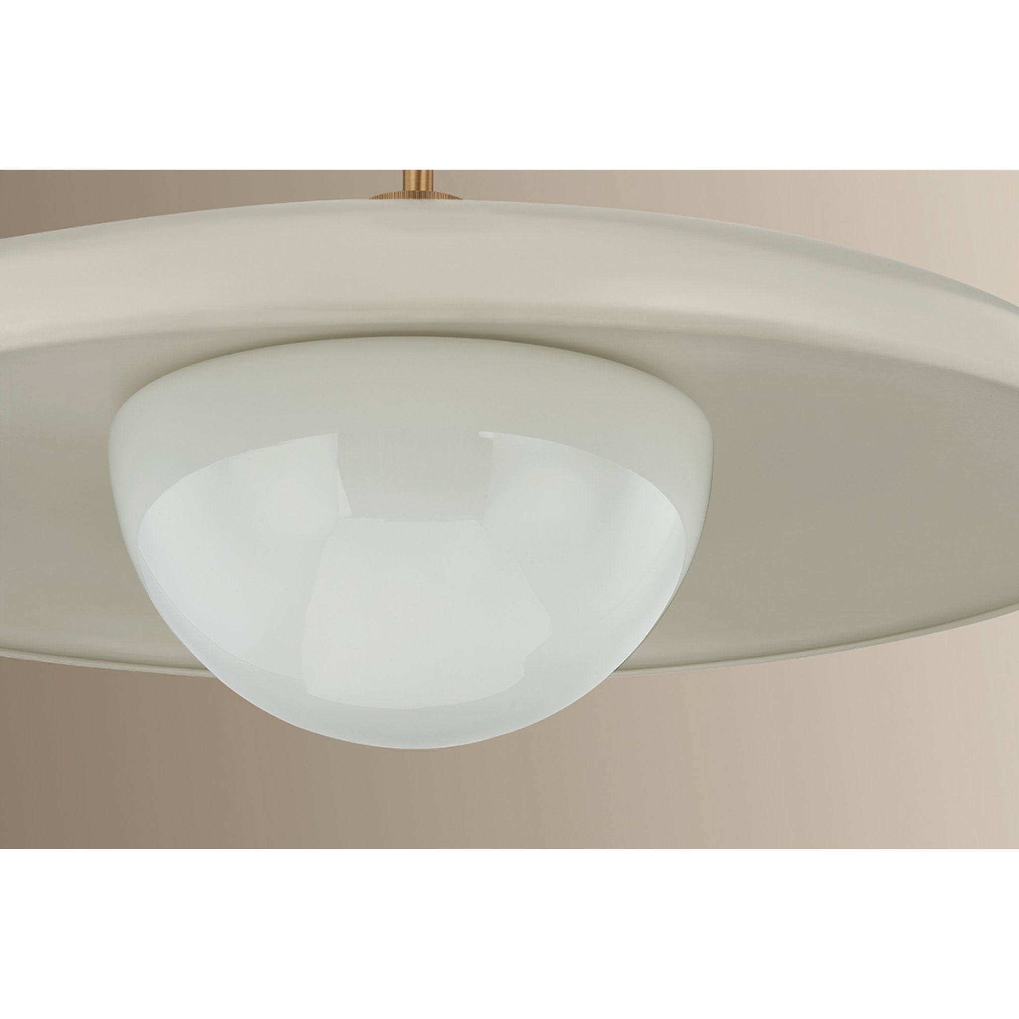 Gustavo 1-Light Pendant in Patina Brass 28W x 10.75H
