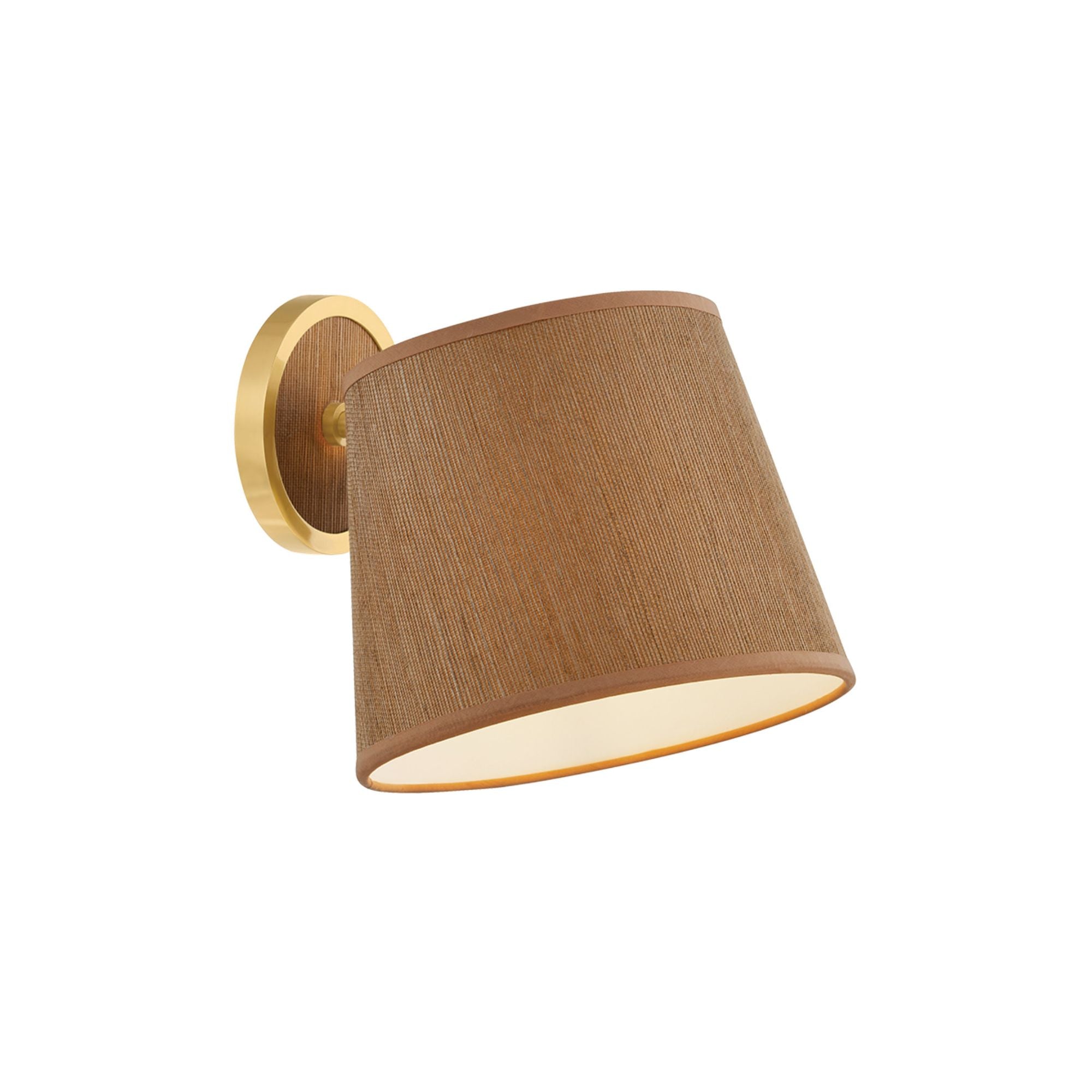 Abeni 1-Light Wall Sconce in Aged Brass 8.75W x 8.25H