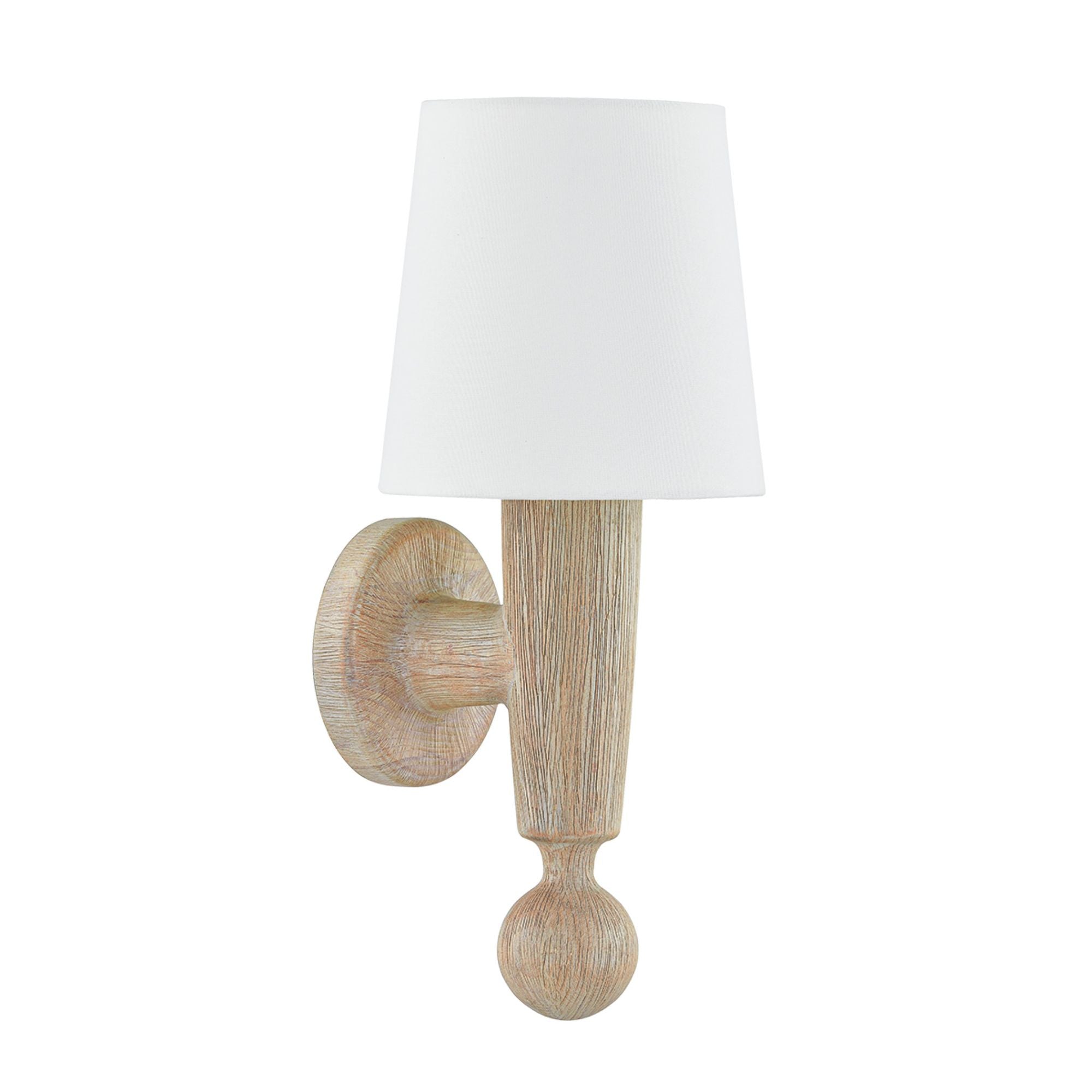 Nola 1-Light Wall Sconce in Aged Brass 7.5W x 18H