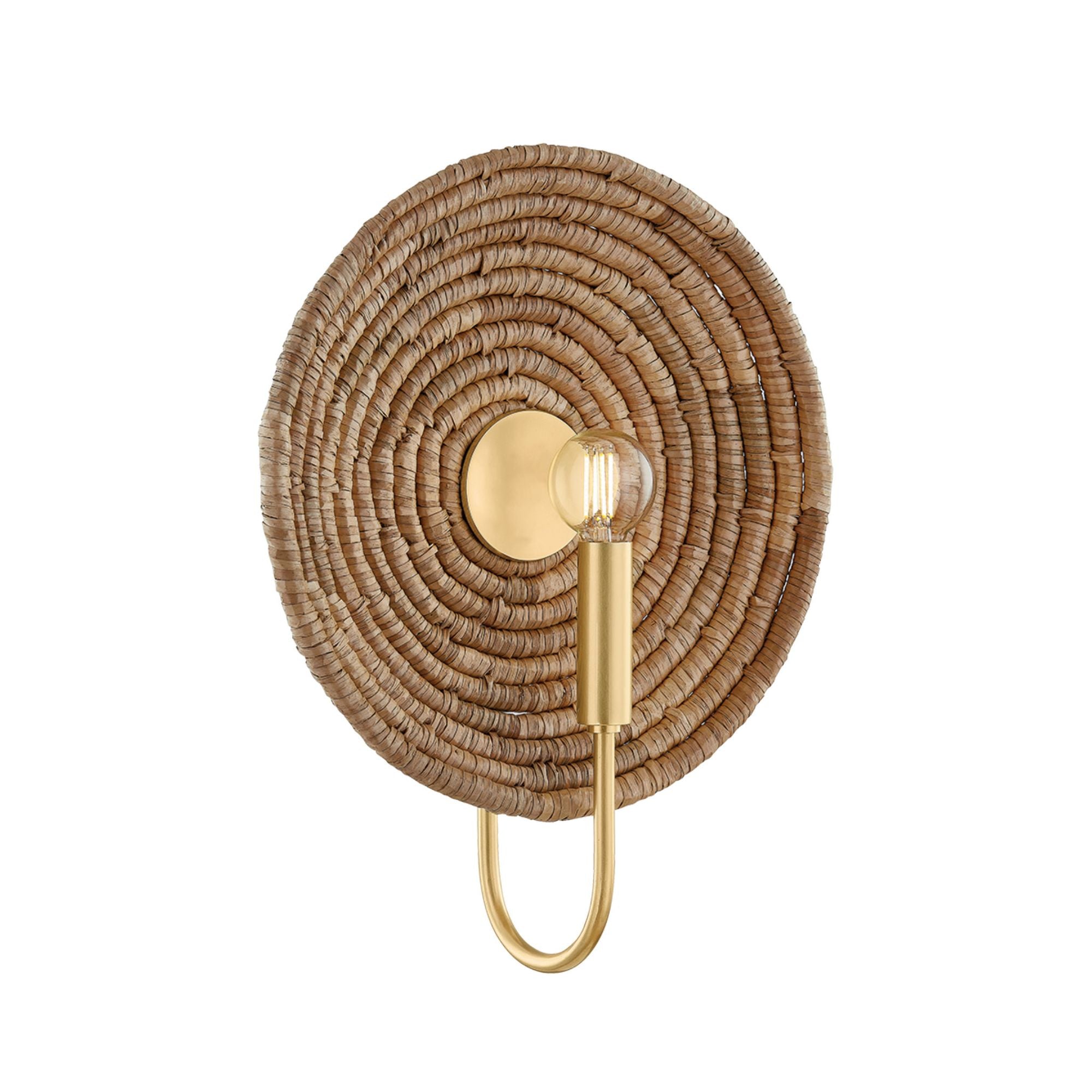 Ashby 1-Light Wall Sconce in Aged Brass 11W x 14.5H
