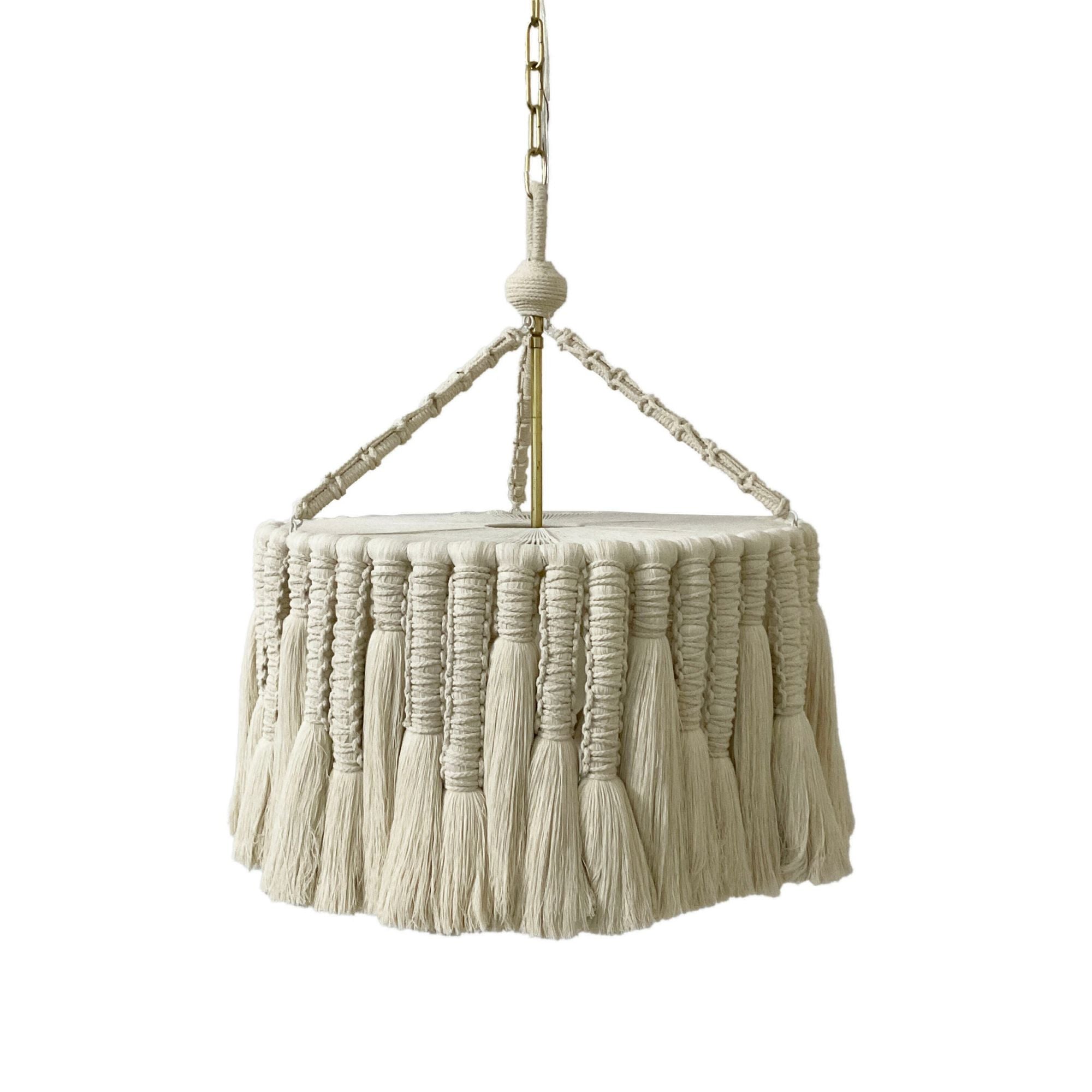 Shayla 1-Light Chandelier in  Aged Brass 24W x 27.5H