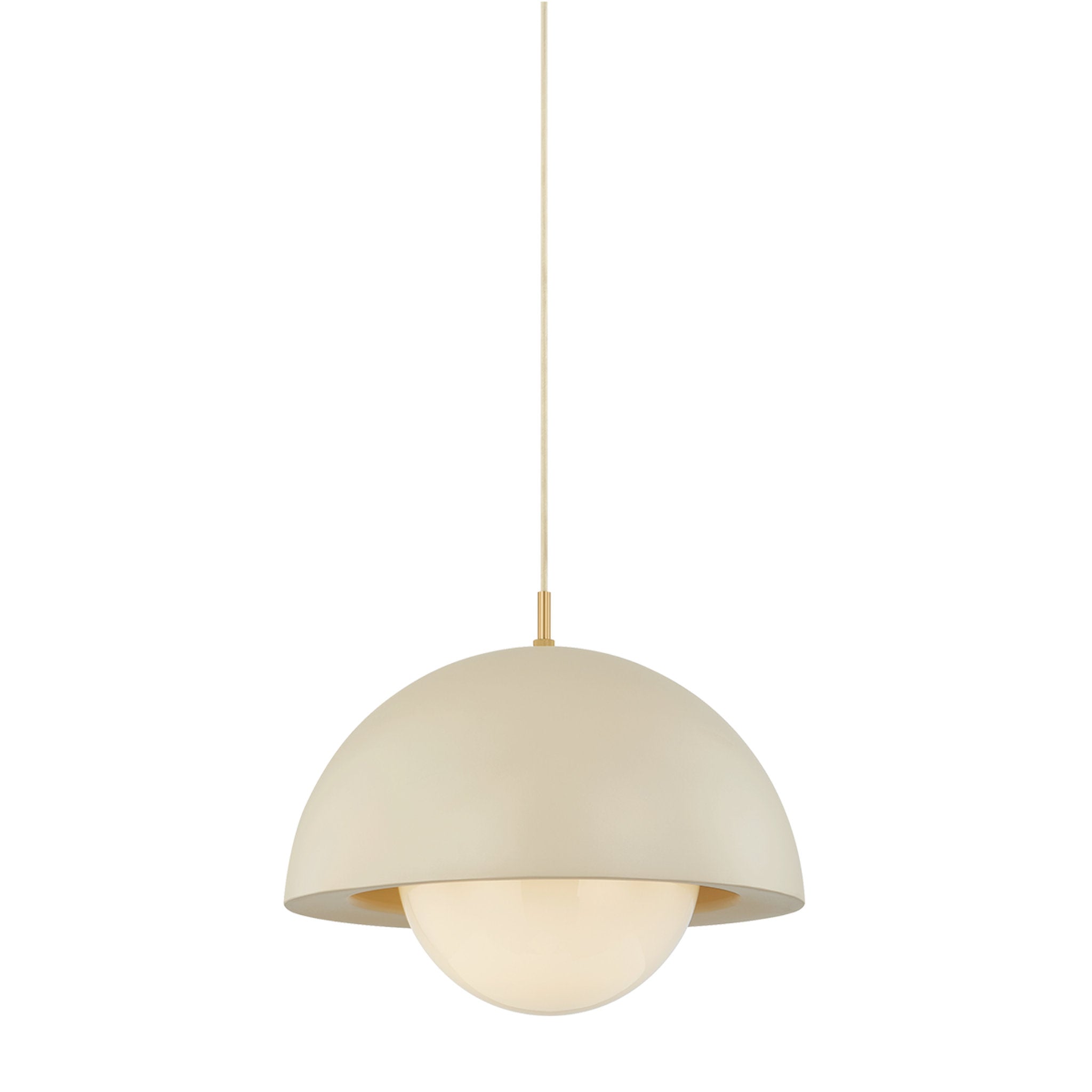 Jolene 1-Light Pendant in Aged Brass 18.5W x 15.25H