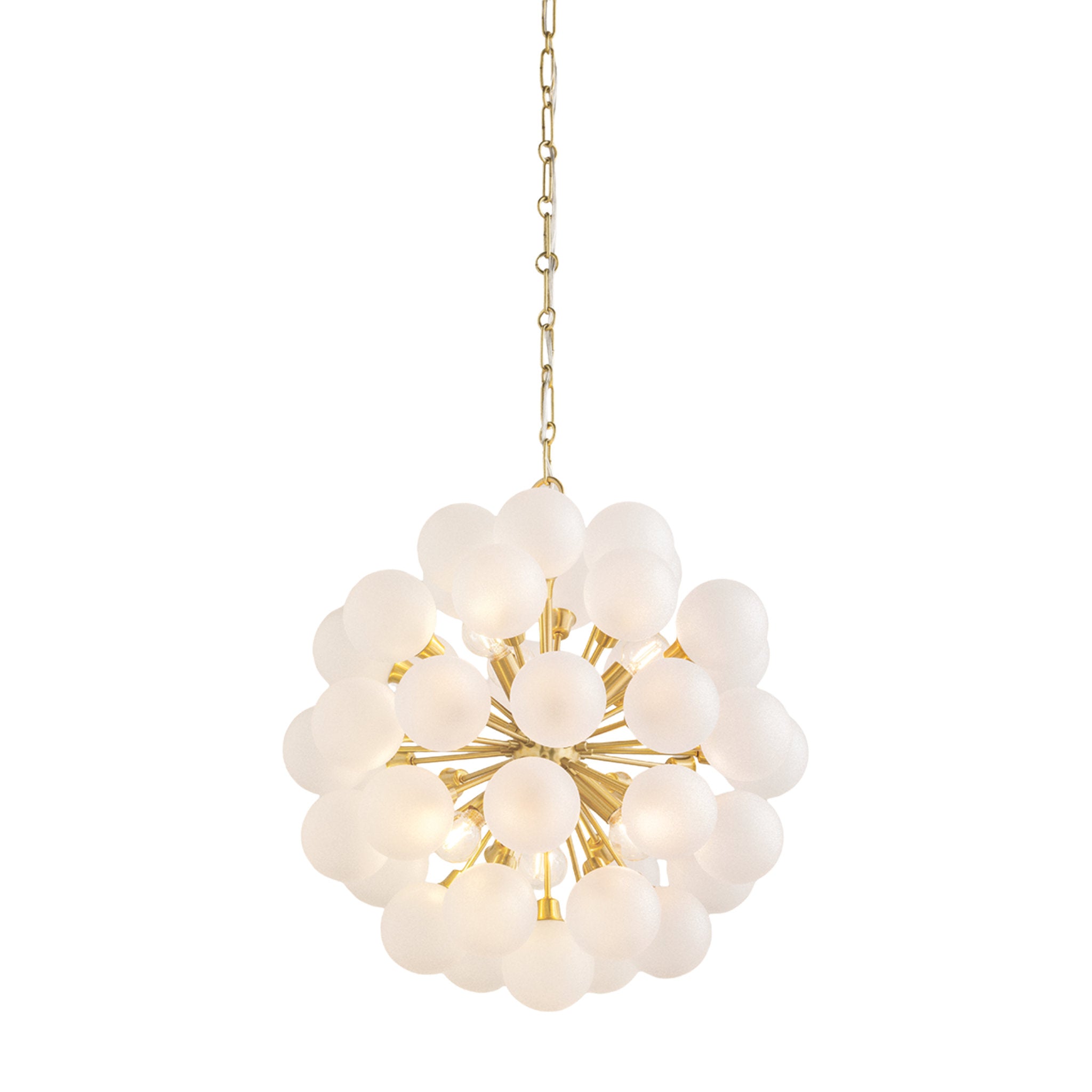 Antoneta 6-Light Chandelier in Aged Brass 20.5W x 21.25H