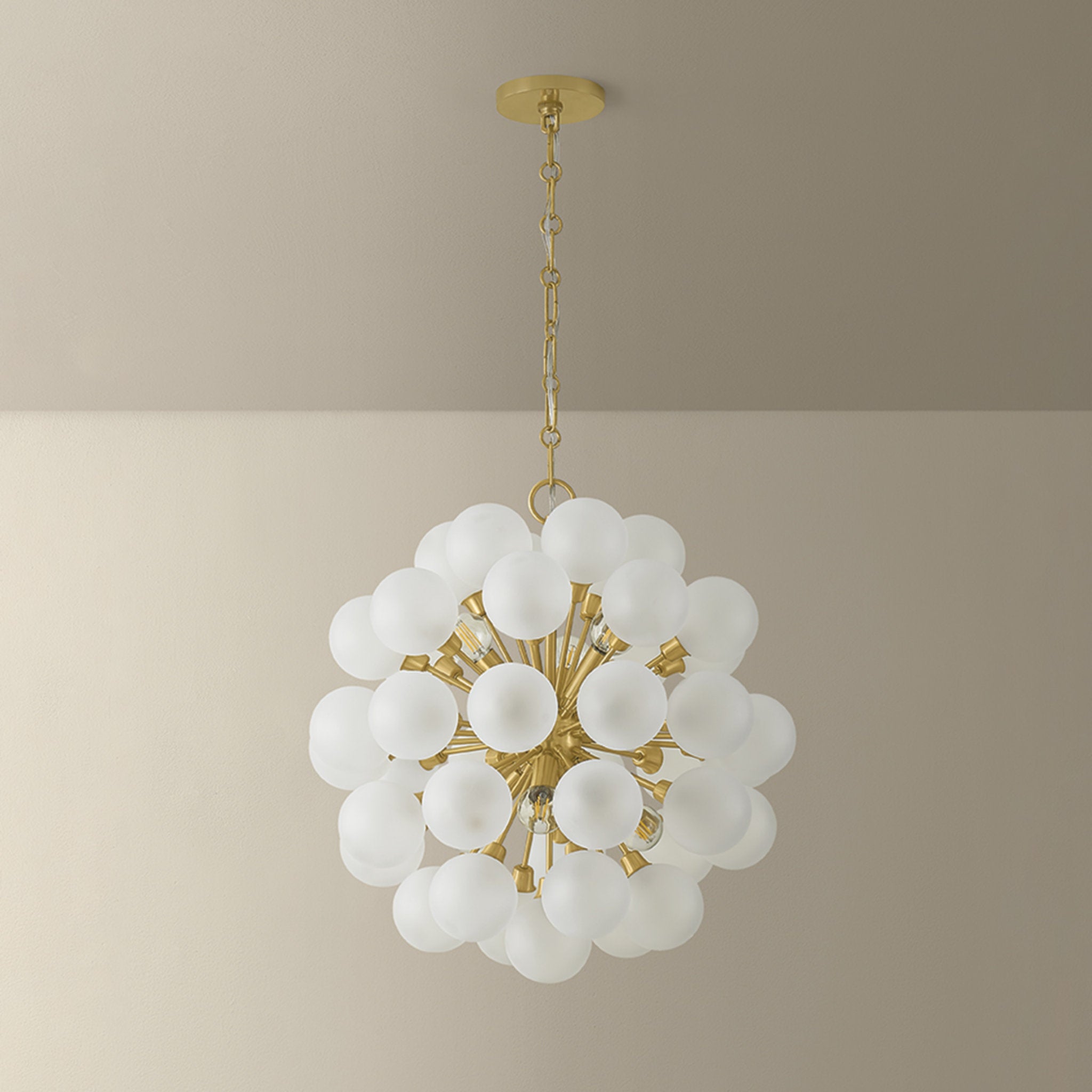 Antoneta 6-Light Chandelier in Aged Brass 20.5W x 21.25H