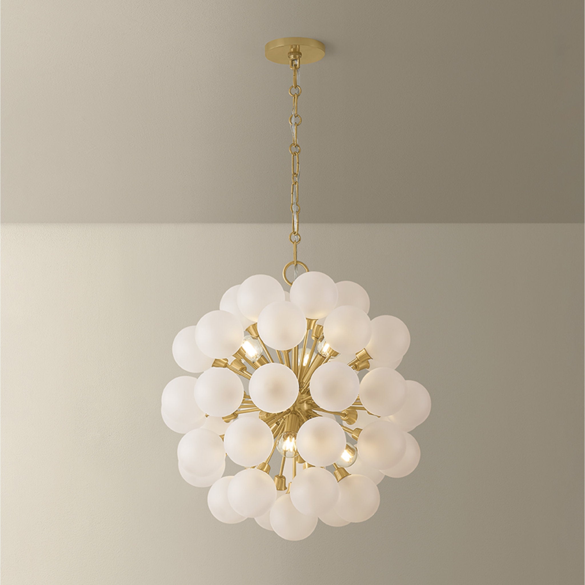 Antoneta 6-Light Chandelier in Aged Brass 20.5W x 21.25H
