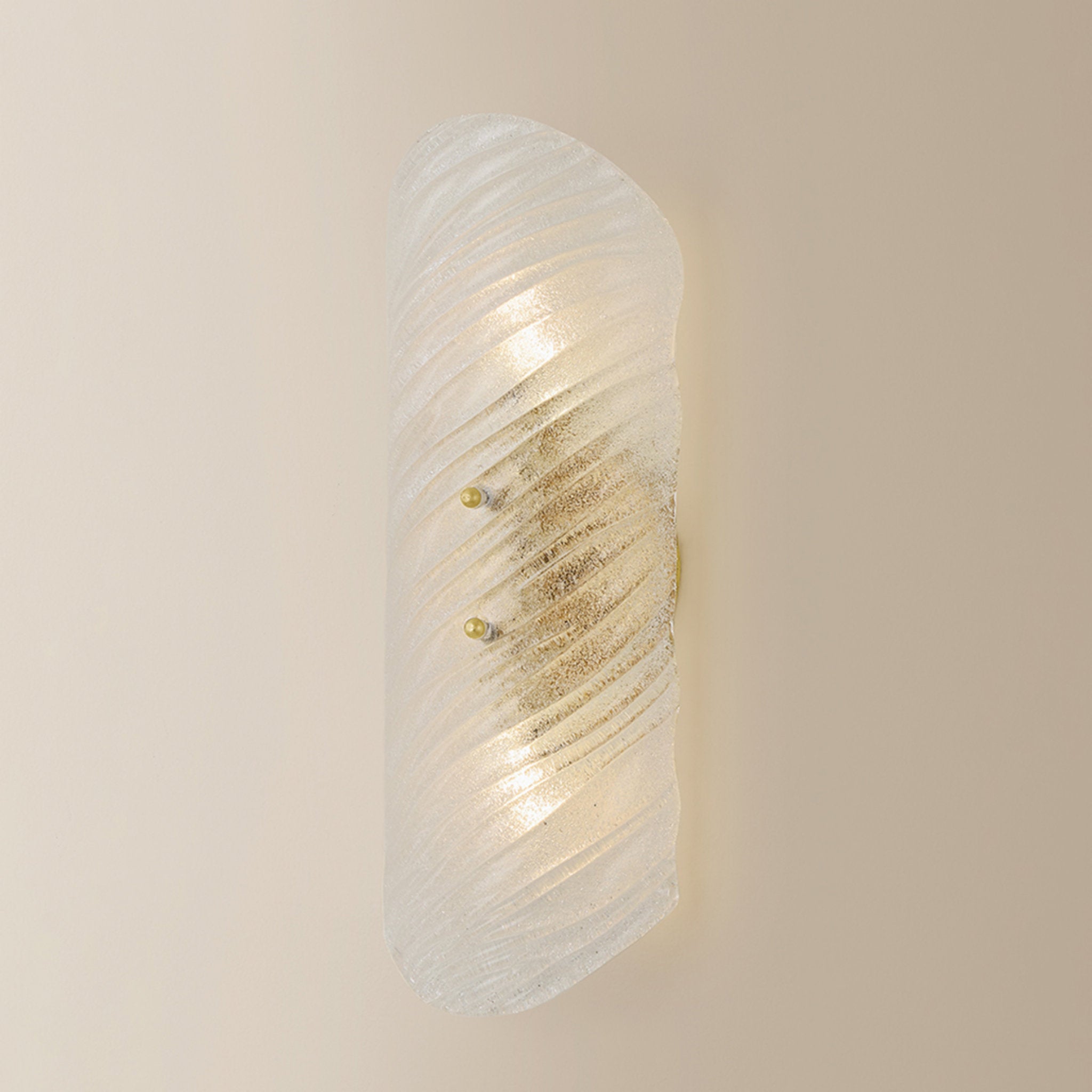 Shelley 2-Light Wall Sconce in Vintage Gold Leaf 3.75L x 5.75W x 16.25H