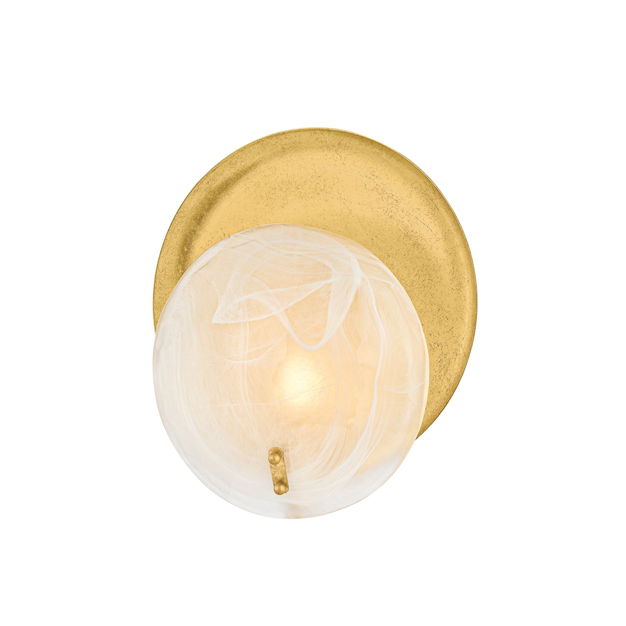 Shanette 1-Light Wall Sconce in Vintage Gold Leaf 4.25L x 10.75W x 12.5H