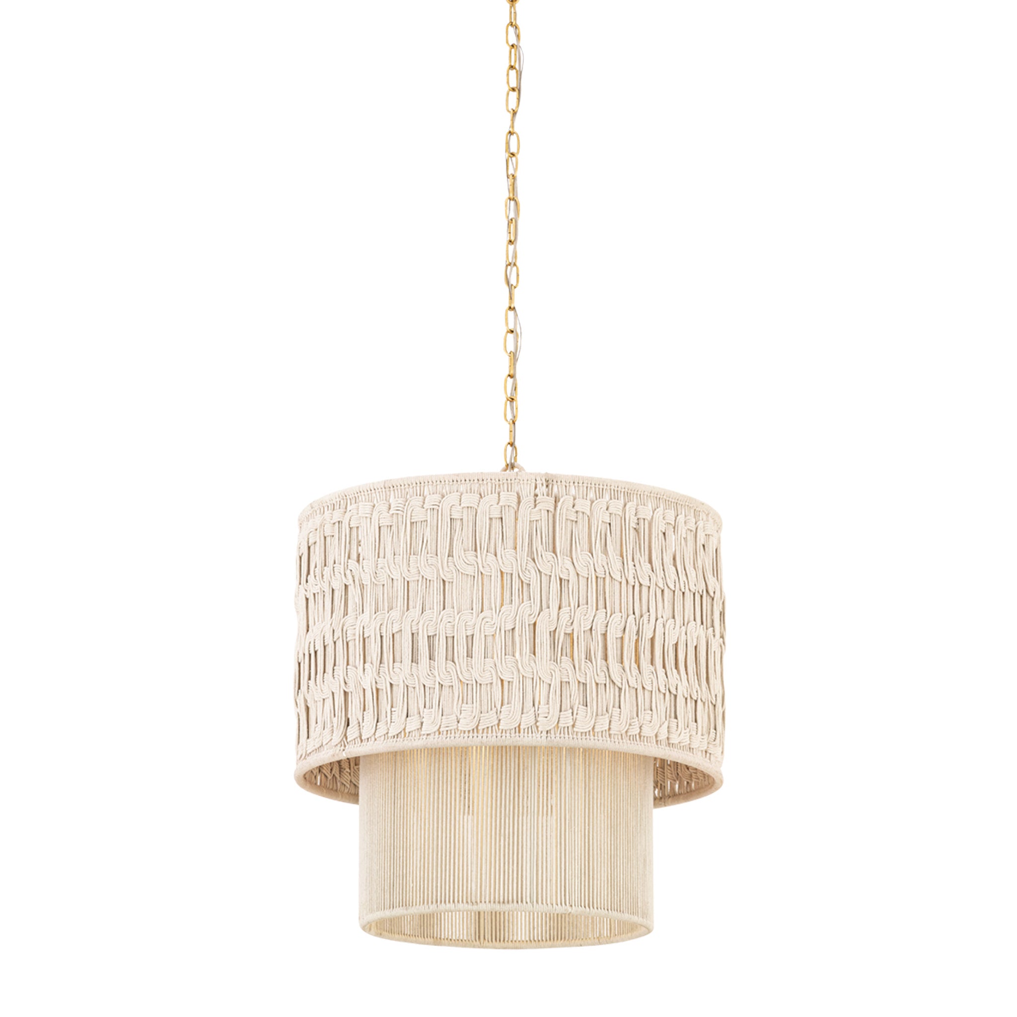 Lisbeta 1-Light Chandelier in Aged Brass 22W x 25.25H