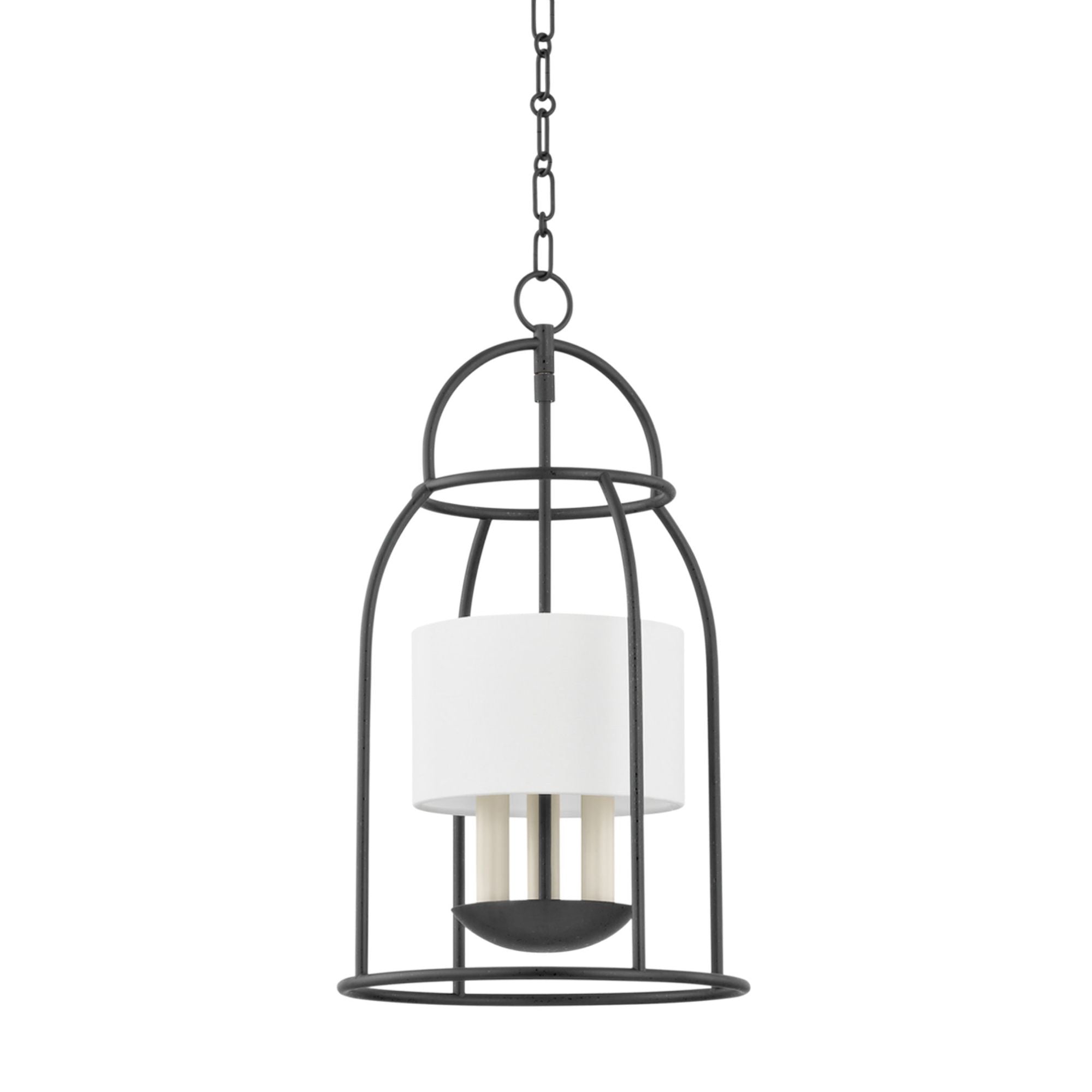 DELIA 3-Light Lantern in  Aged Iron 7L x 12.25W x 21.5H