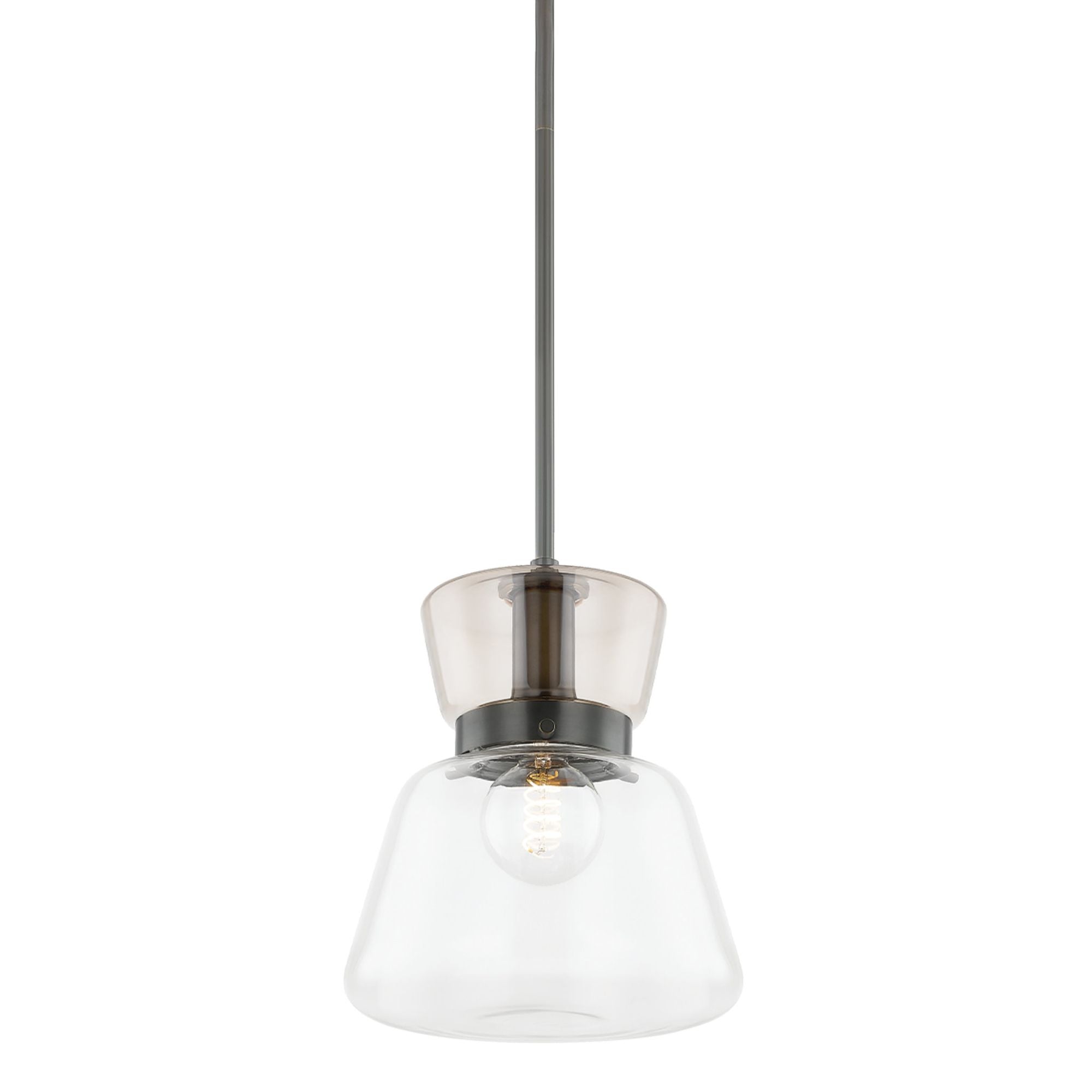 ELODIE 1-Light Pendant in  True Bronze 10L x 10W x 11.5H