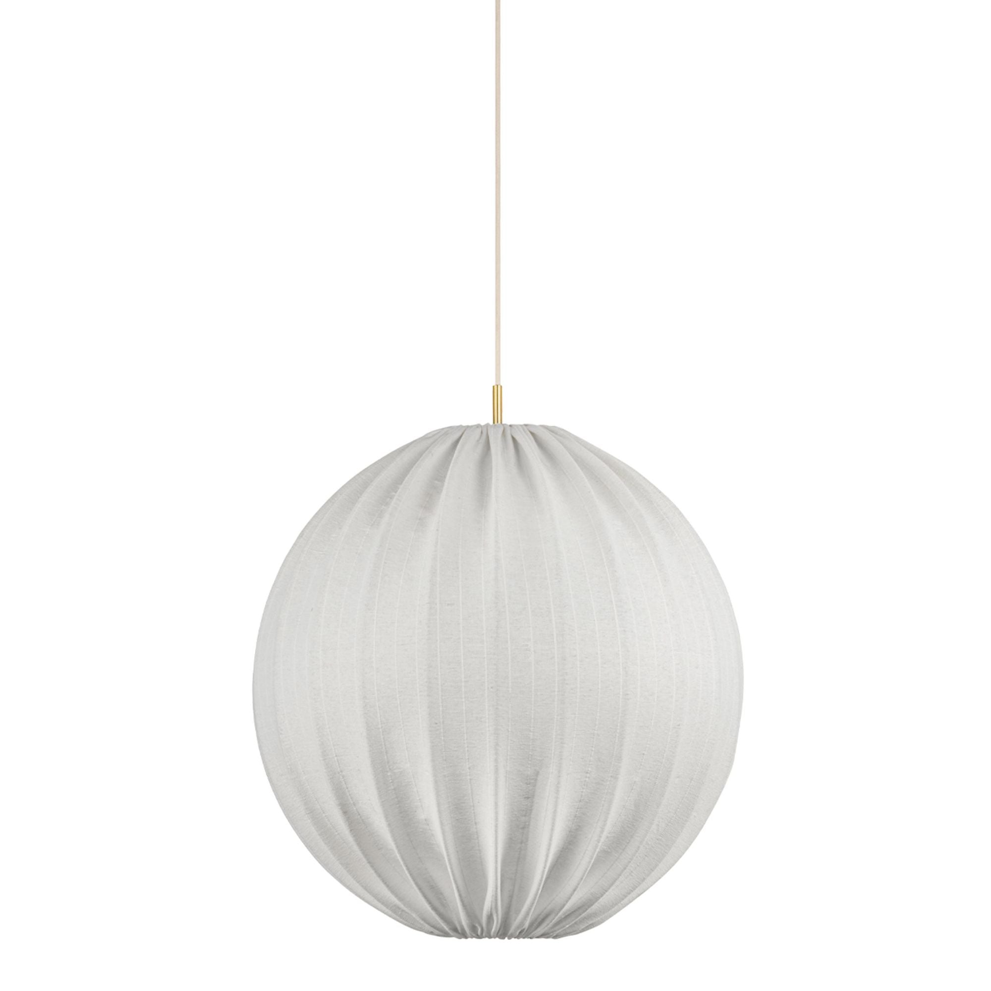 Arabella 1-Light Pendant in Aged Brass 16W x 18H