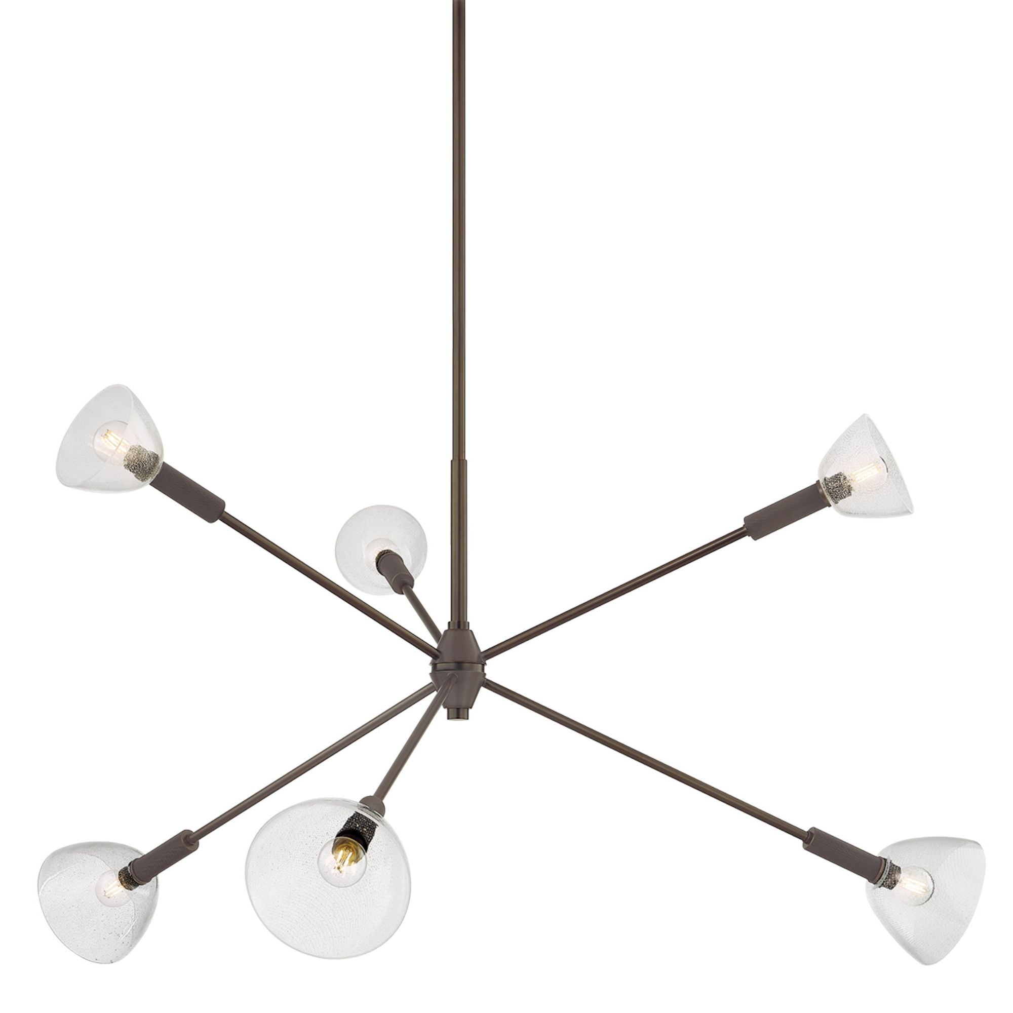 Caraway 6-Light Chandelier in  True Bronze 52.75W x 25.25H