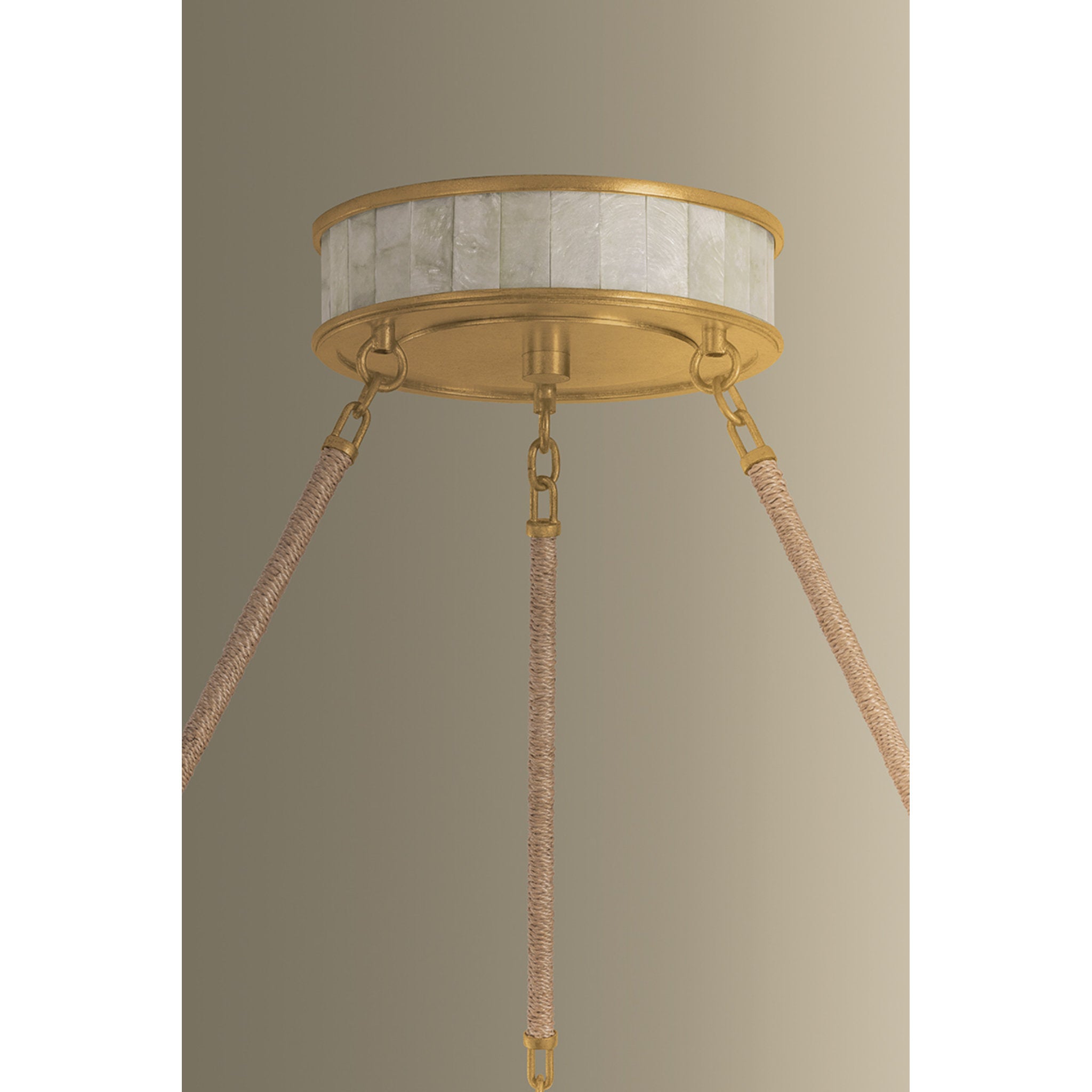 Halcott 1-Light Chandelier in Vintage Gold Leaf 42W x 5H