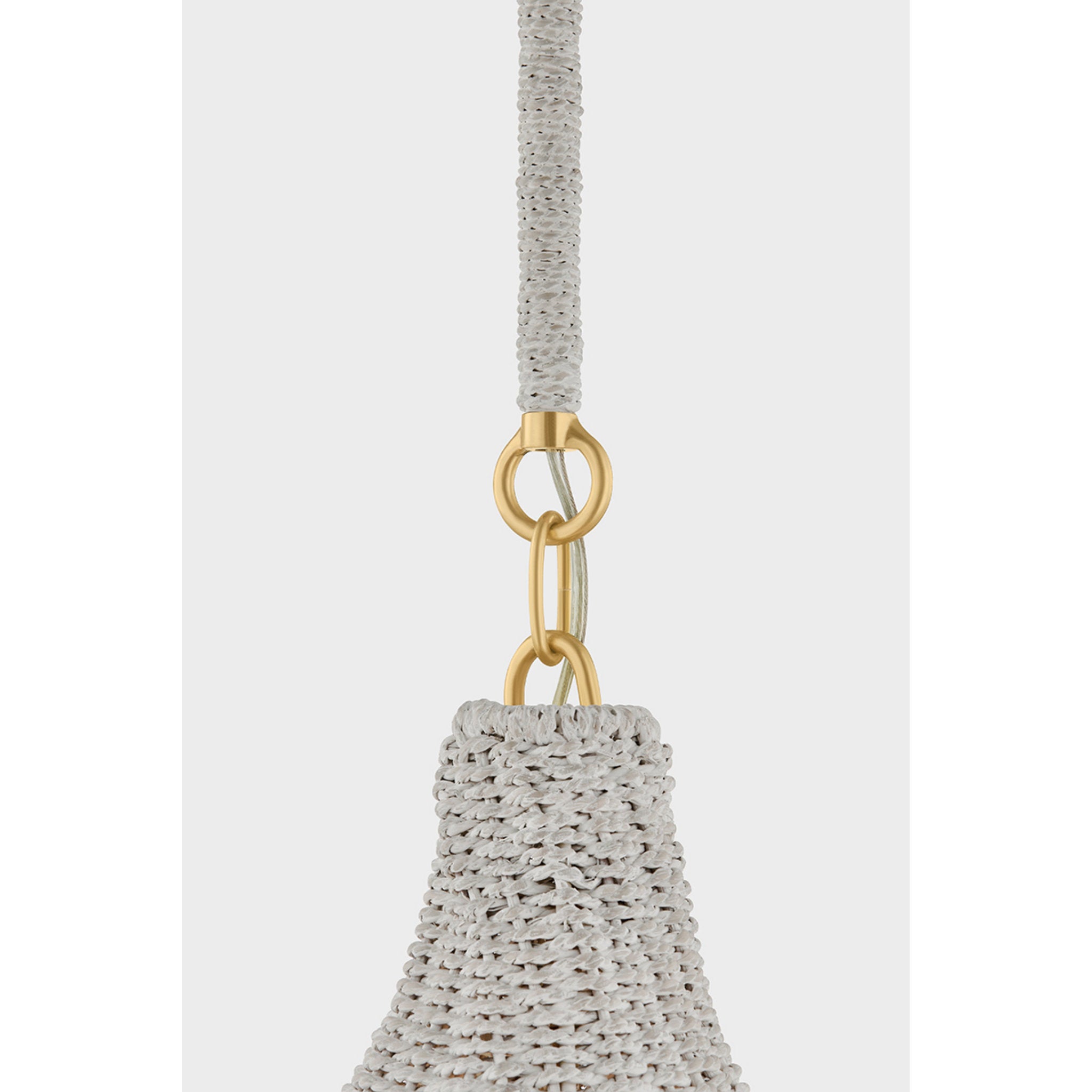 Hampstead 1-Light Pendant in Aged Brass 20W x 17.75H