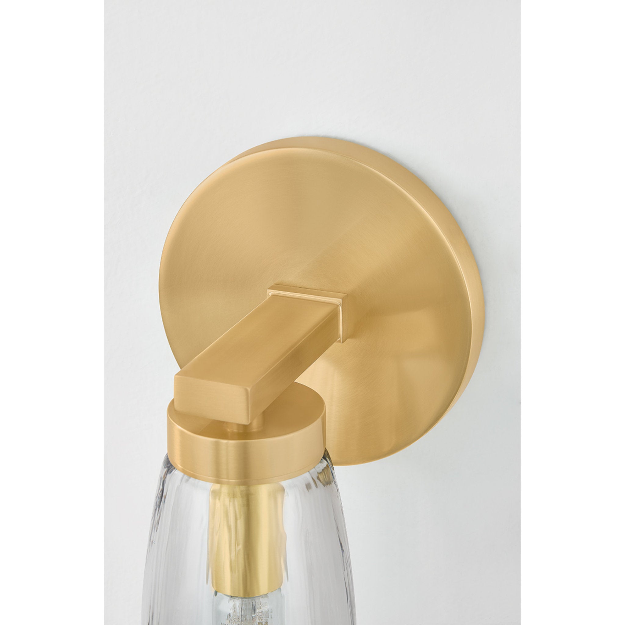 Harpswell 1-Light Bath and Vanity in Aged Brass 4.75W x 14.25H