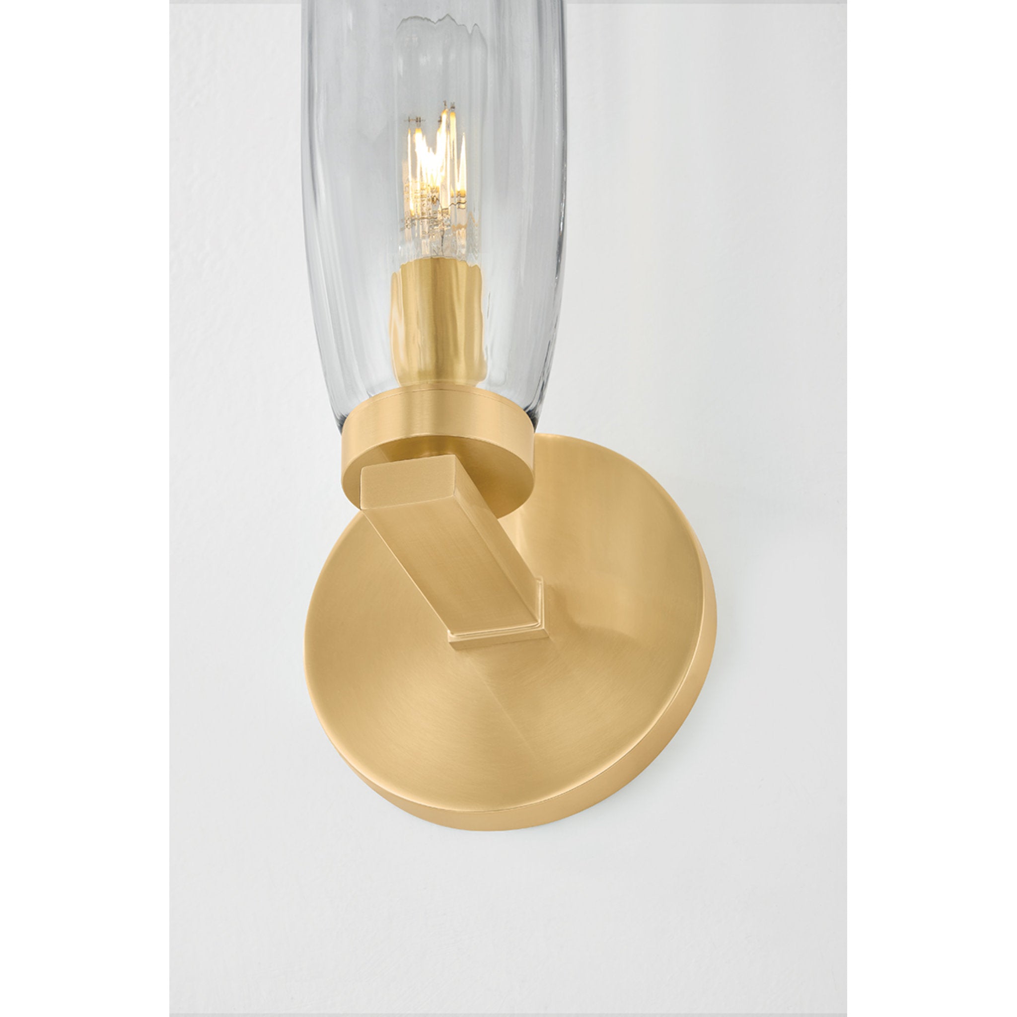 Harpswell 1-Light Bath and Vanity in Aged Brass 4.75W x 14.25H