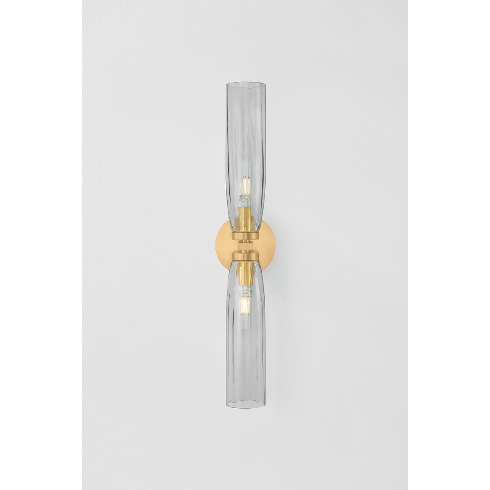 Harpswell 2-Light Bath and Vanity in Aged Brass 4.75W x 23.75H