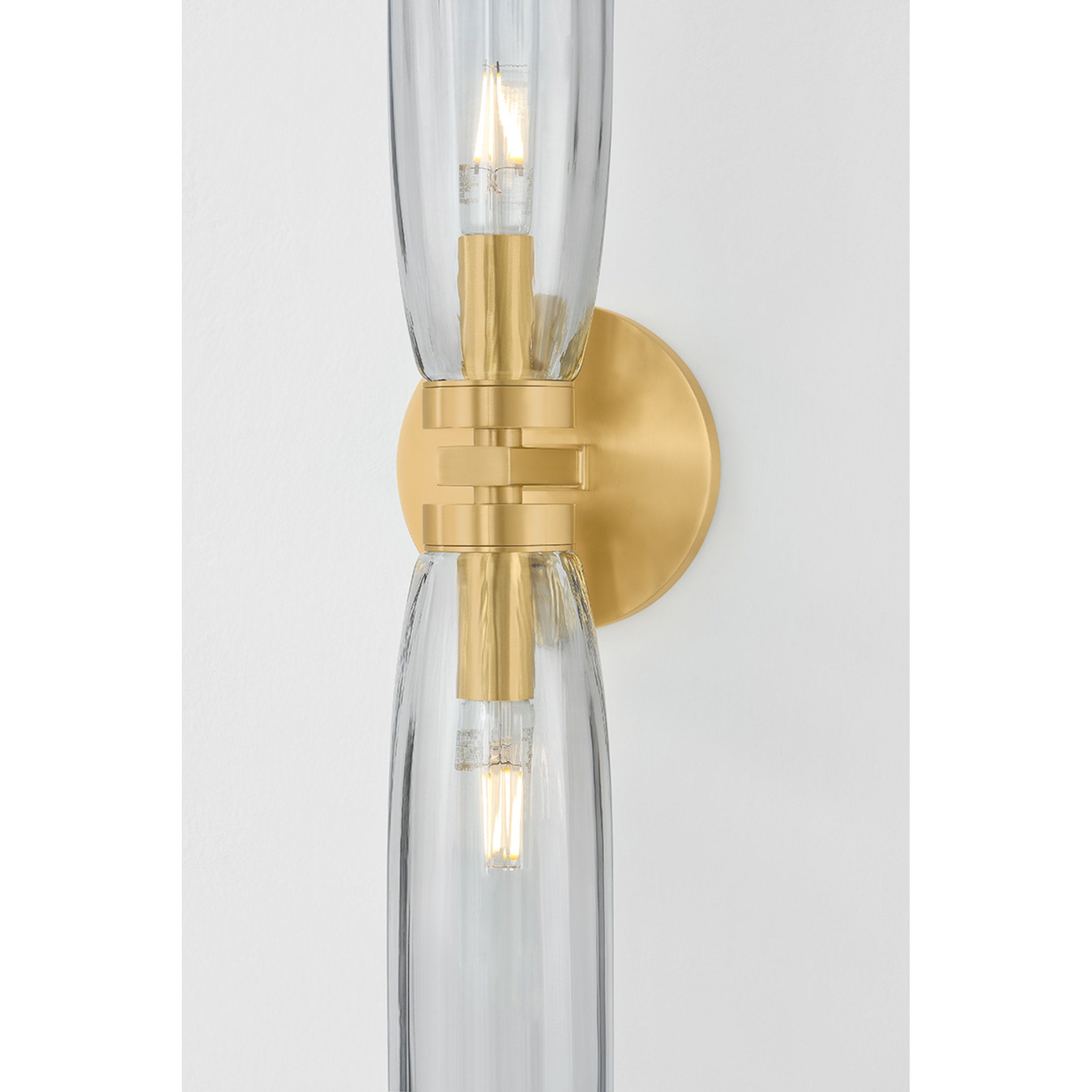 Harpswell 2-Light Bath and Vanity in Aged Brass 4.75W x 23.75H