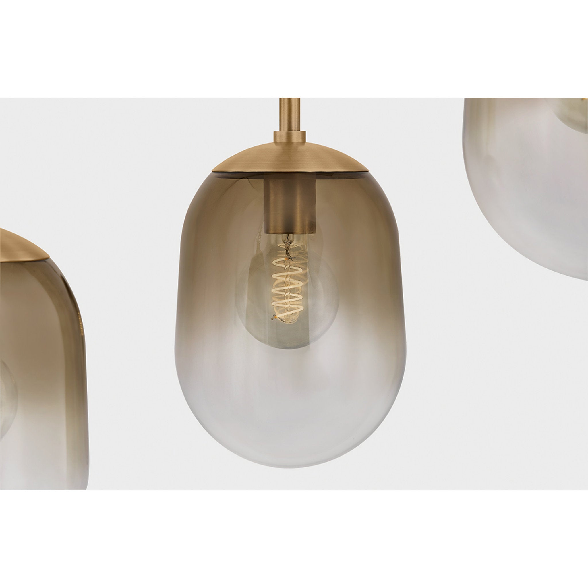 Harvey 5-Light Chandelier in Patina Brass 42W x 34.75H