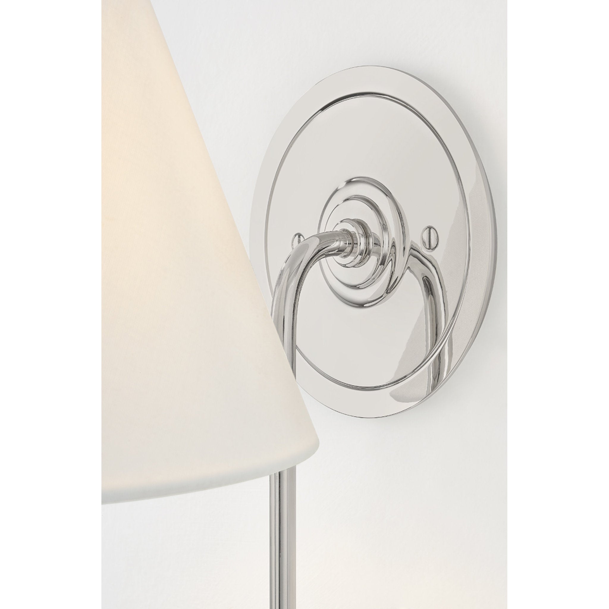 Hawthorne 1-Light Wall Sconce in Polished Nickel by Mark D. Sikes 7.75W x 15H