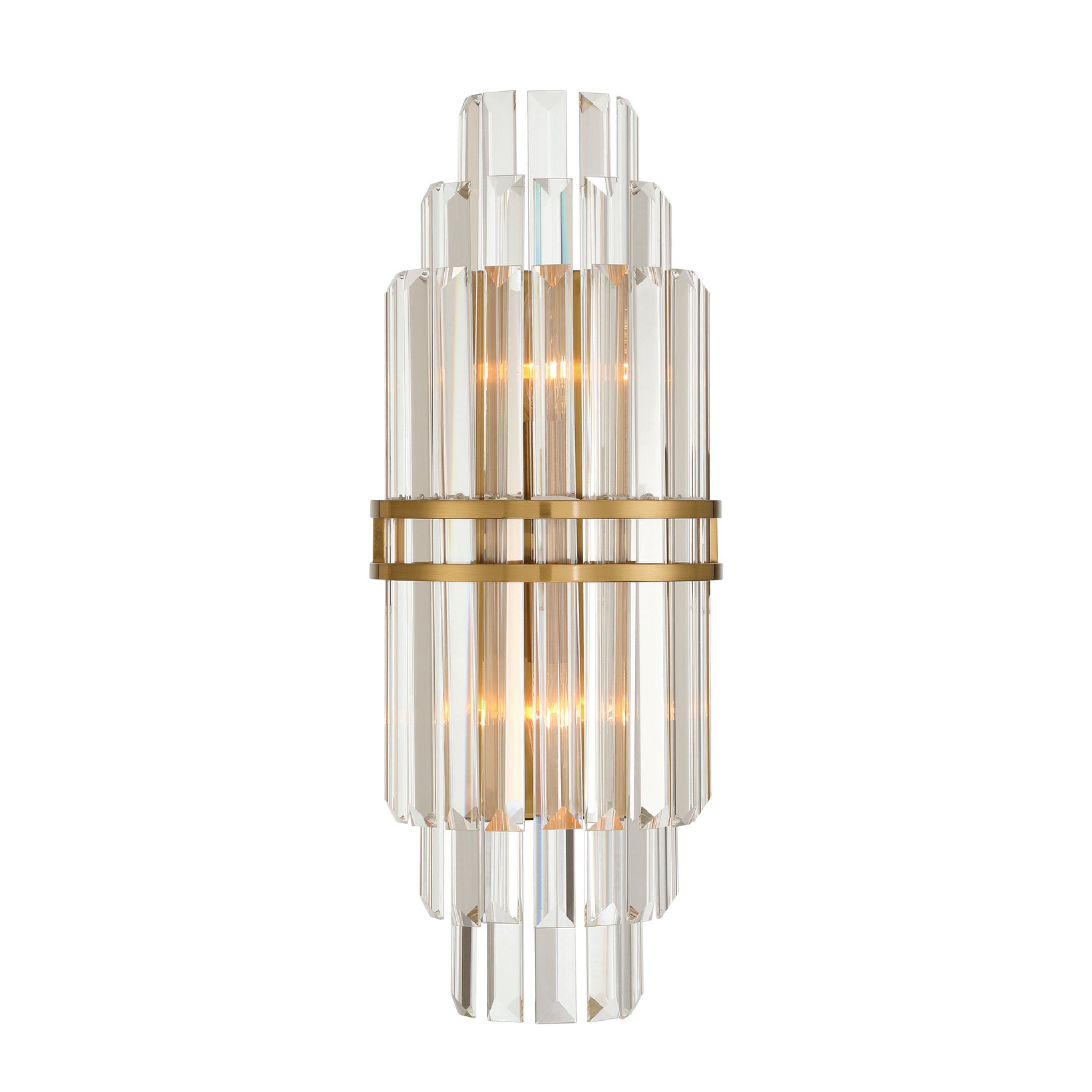 Hayes 7.5'' Aged Brass Sconce Gold 7.5"W x 20"H x 4.75"D