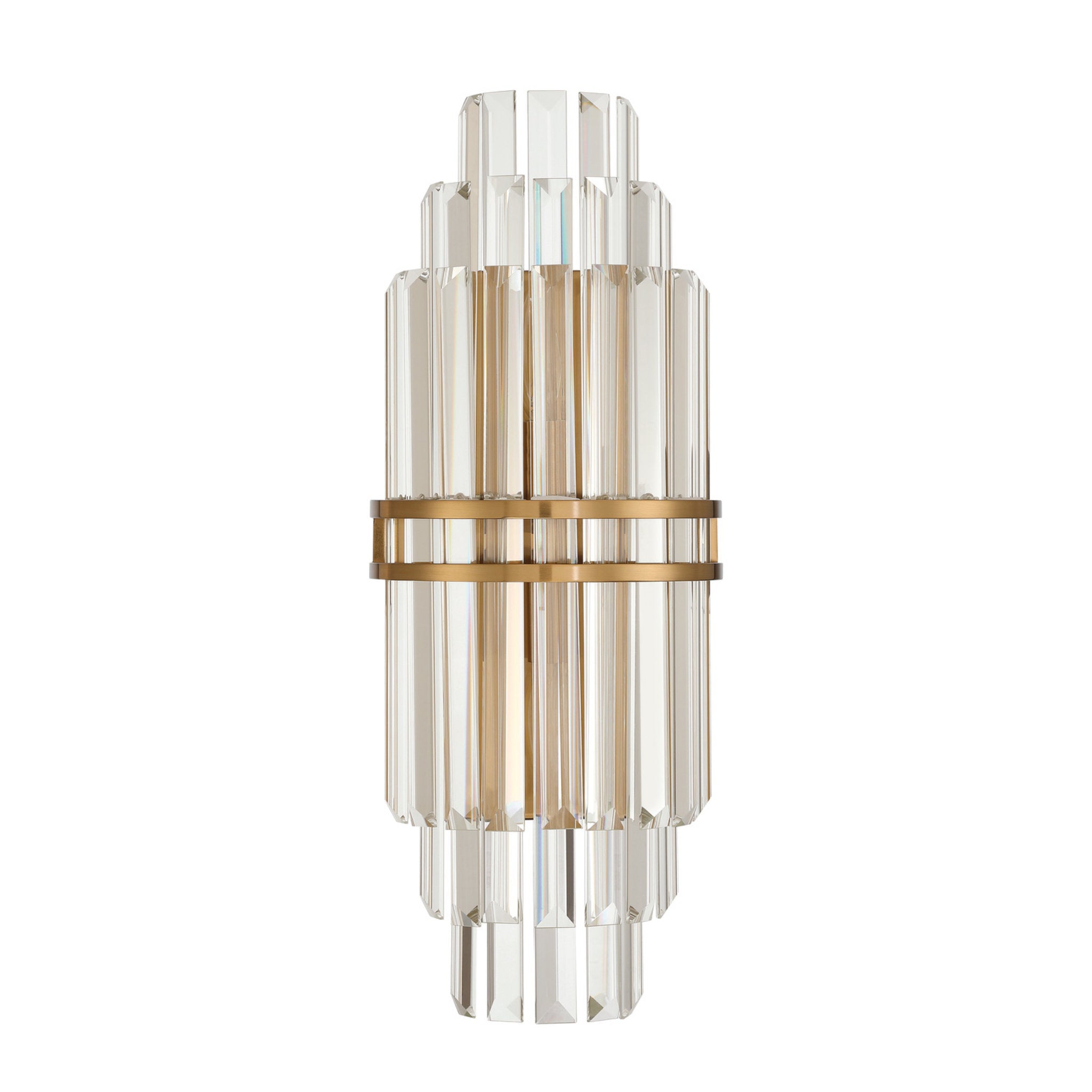 Hayes 7.5'' Aged Brass Sconce Gold 7.5"W x 20"H x 4.75"D