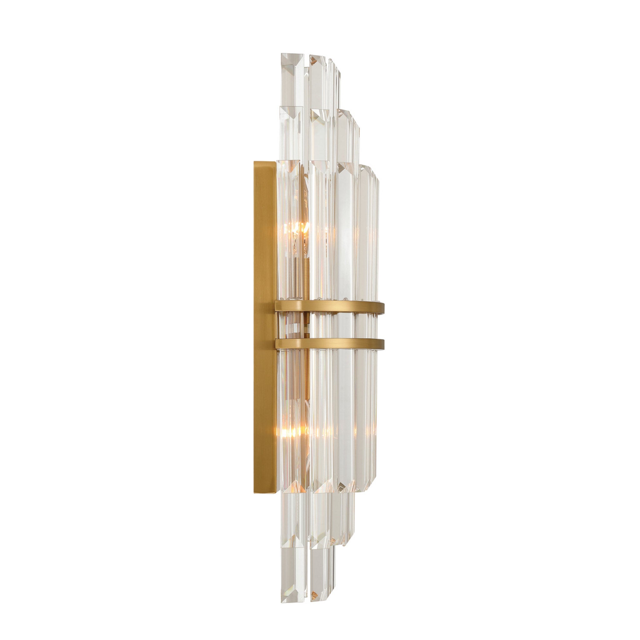 Hayes 7.5'' Aged Brass Sconce Gold 7.5"W x 20"H x 4.75"D